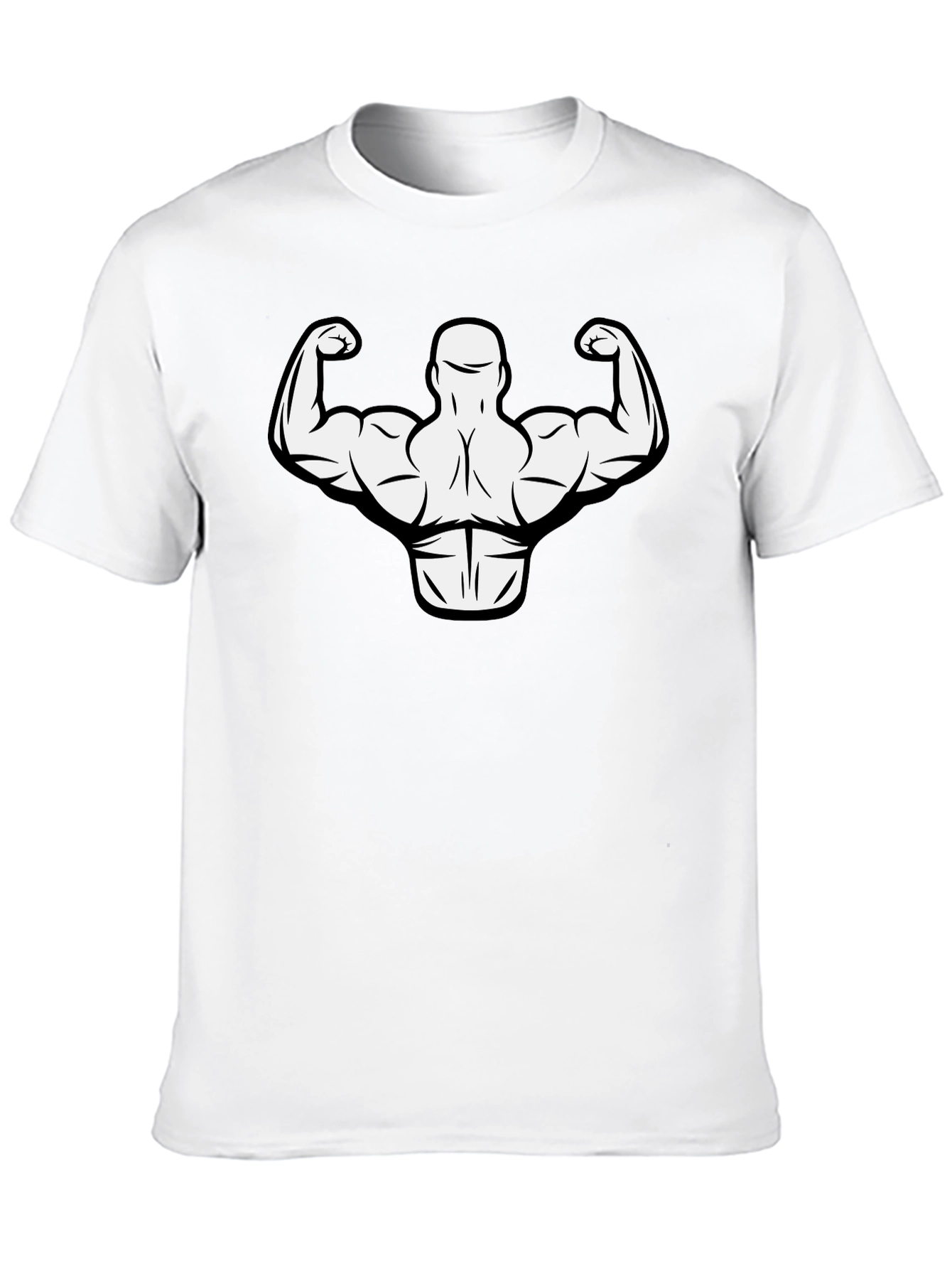 Muscle Man Graphic Tee - Gym Bodybuilder T-Shirt