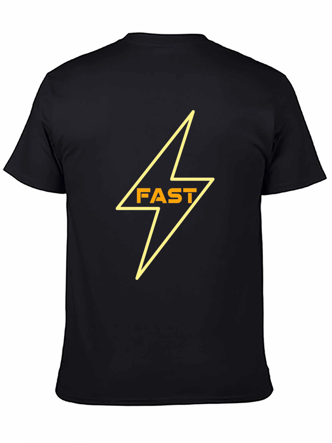 Fast Lightning Bolt Black T-Shirt