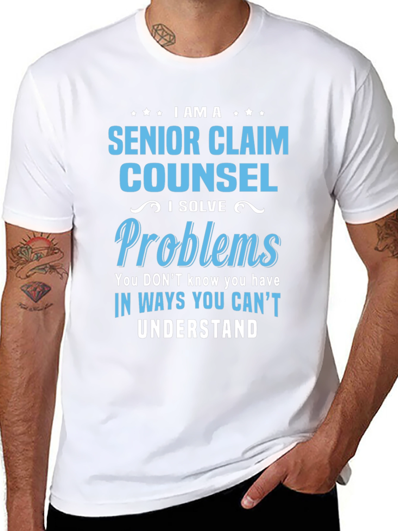 Senior Claim Counsel T-Shirt - I Solve Problems
