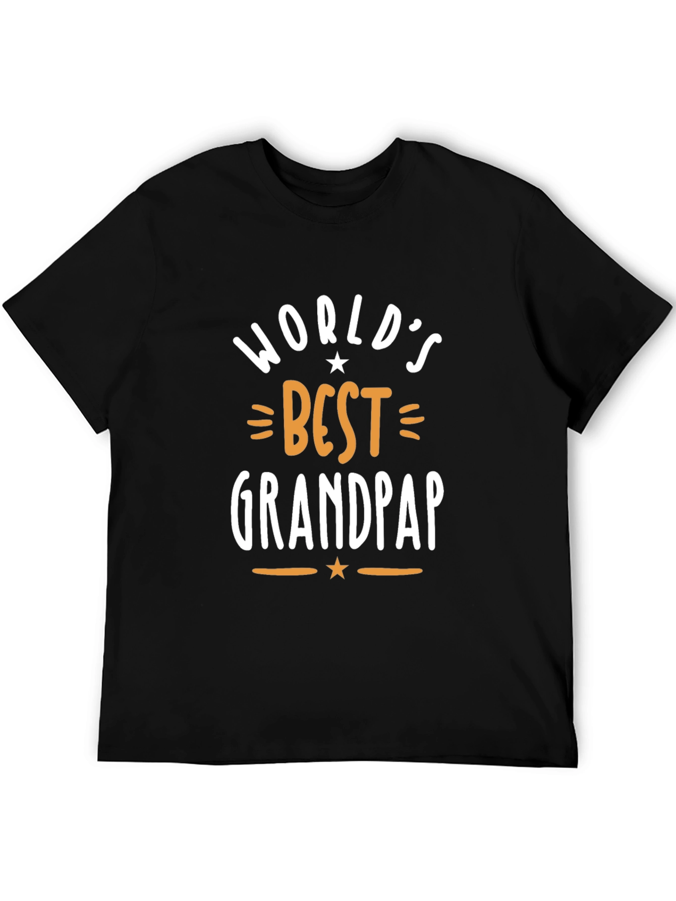 Worlds Best Grandpap Black T-Shirt