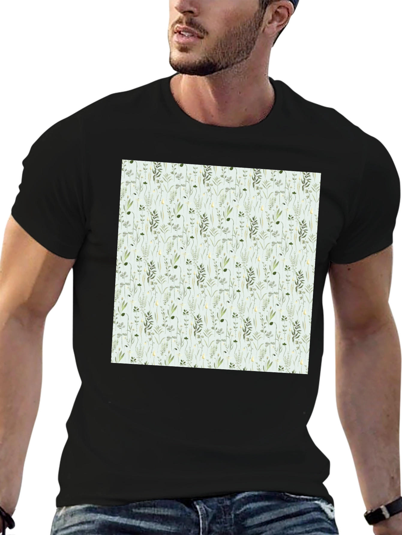 Floral Pattern Tee - Nature Inspired Design