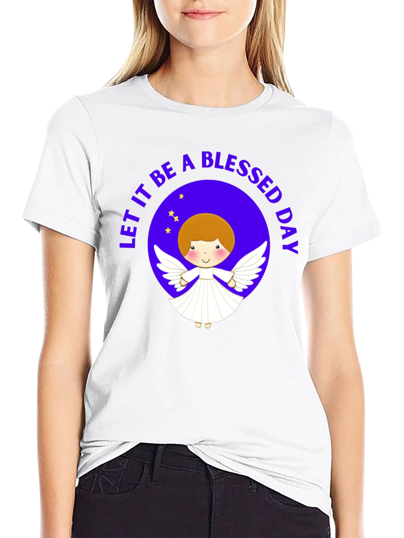 Blessed Day Angel Graphic T-Shirt