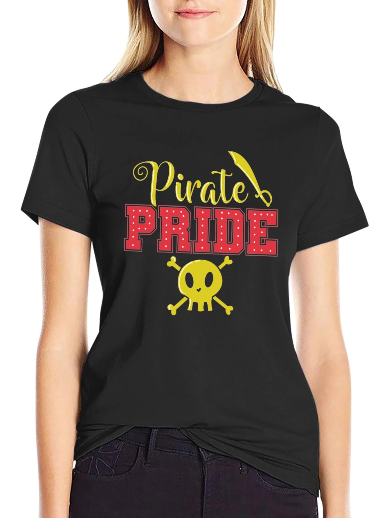 Pirate Pride Graphic T-Shirt - Black Cotton Tee