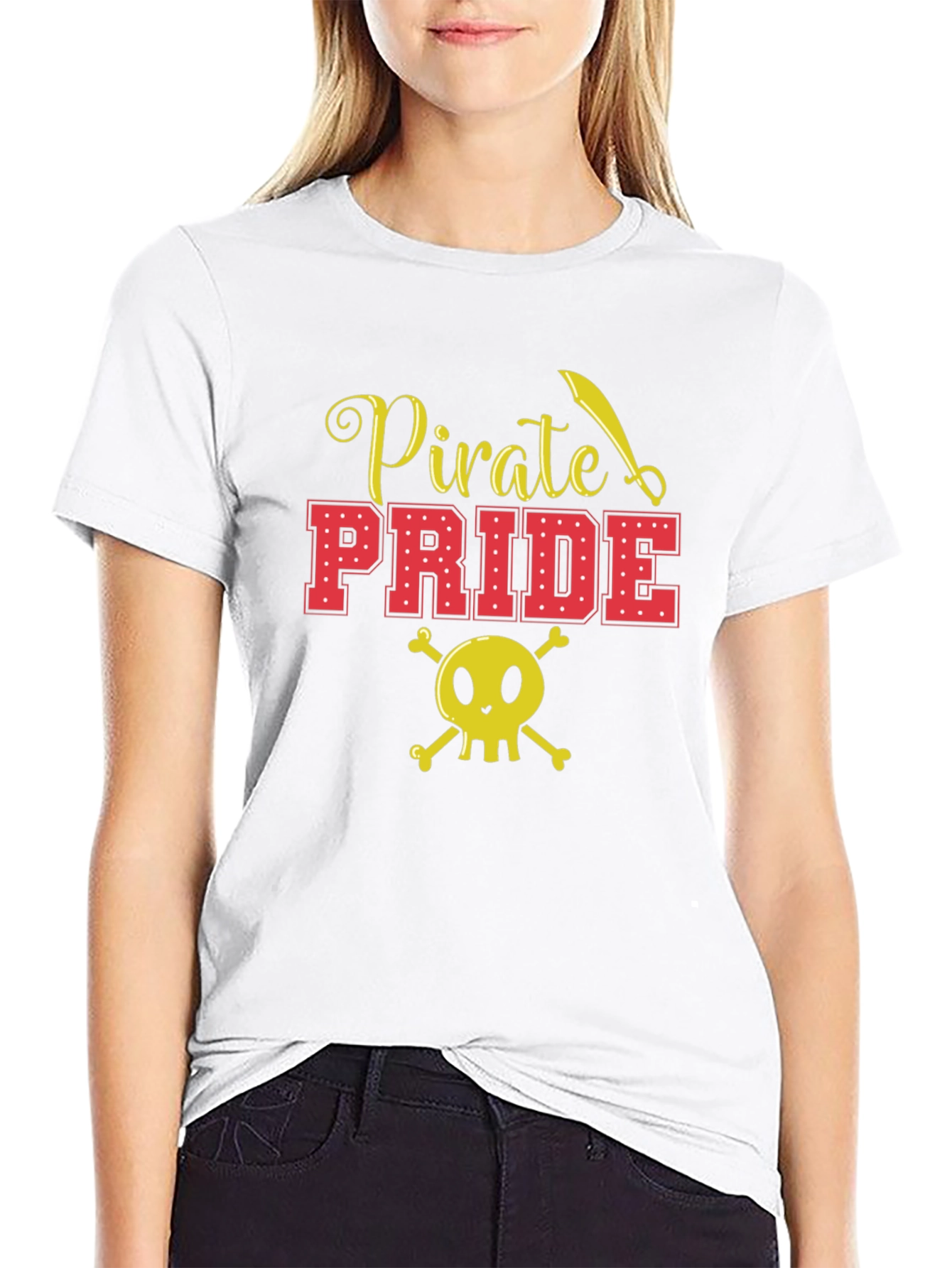 Pirate Pride Graphic T-Shirt - Black Cotton Tee
