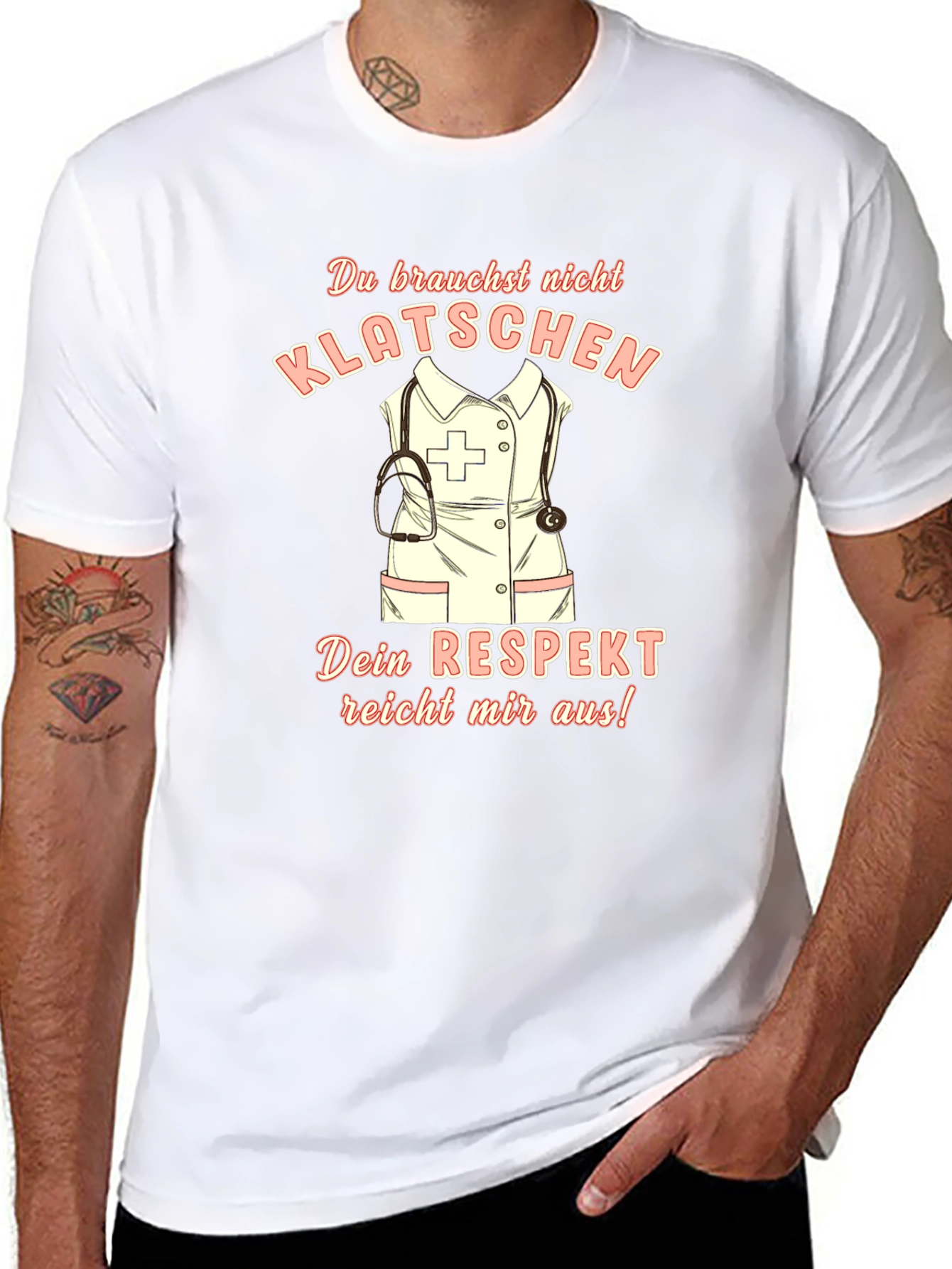 Nurse Respect T-Shirt - German Slogan