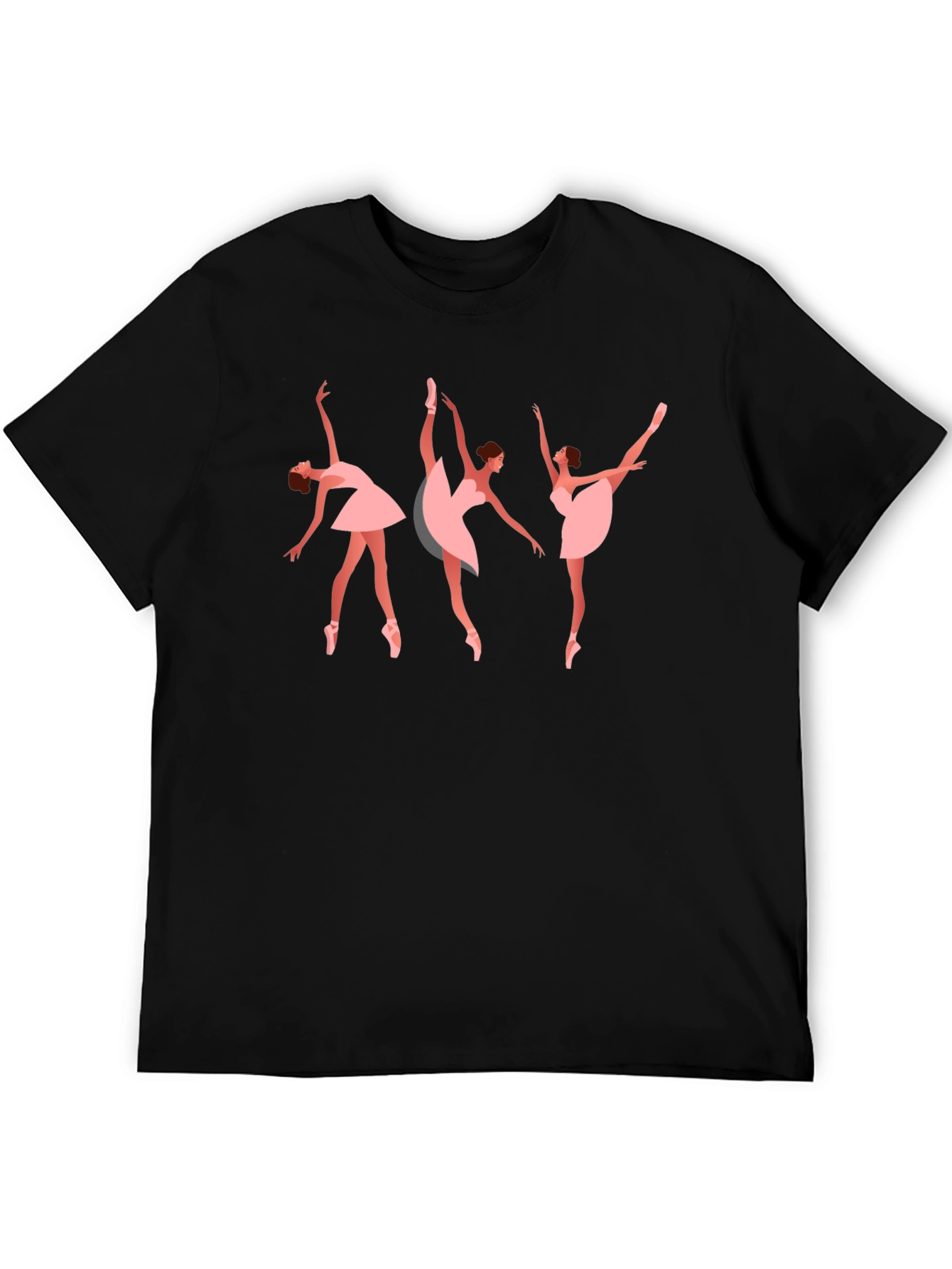 Ballet Dancer Graphic Tee - Stylish Black T-Shirt