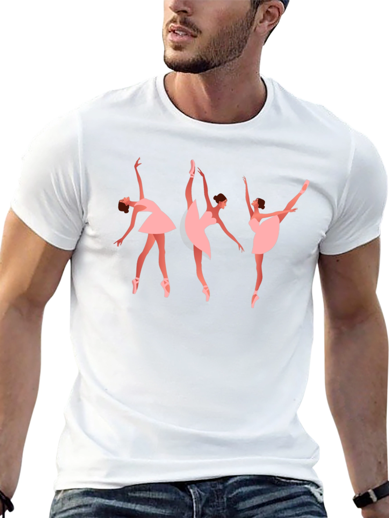 Ballet Dancer Graphic Tee - Stylish Black T-Shirt