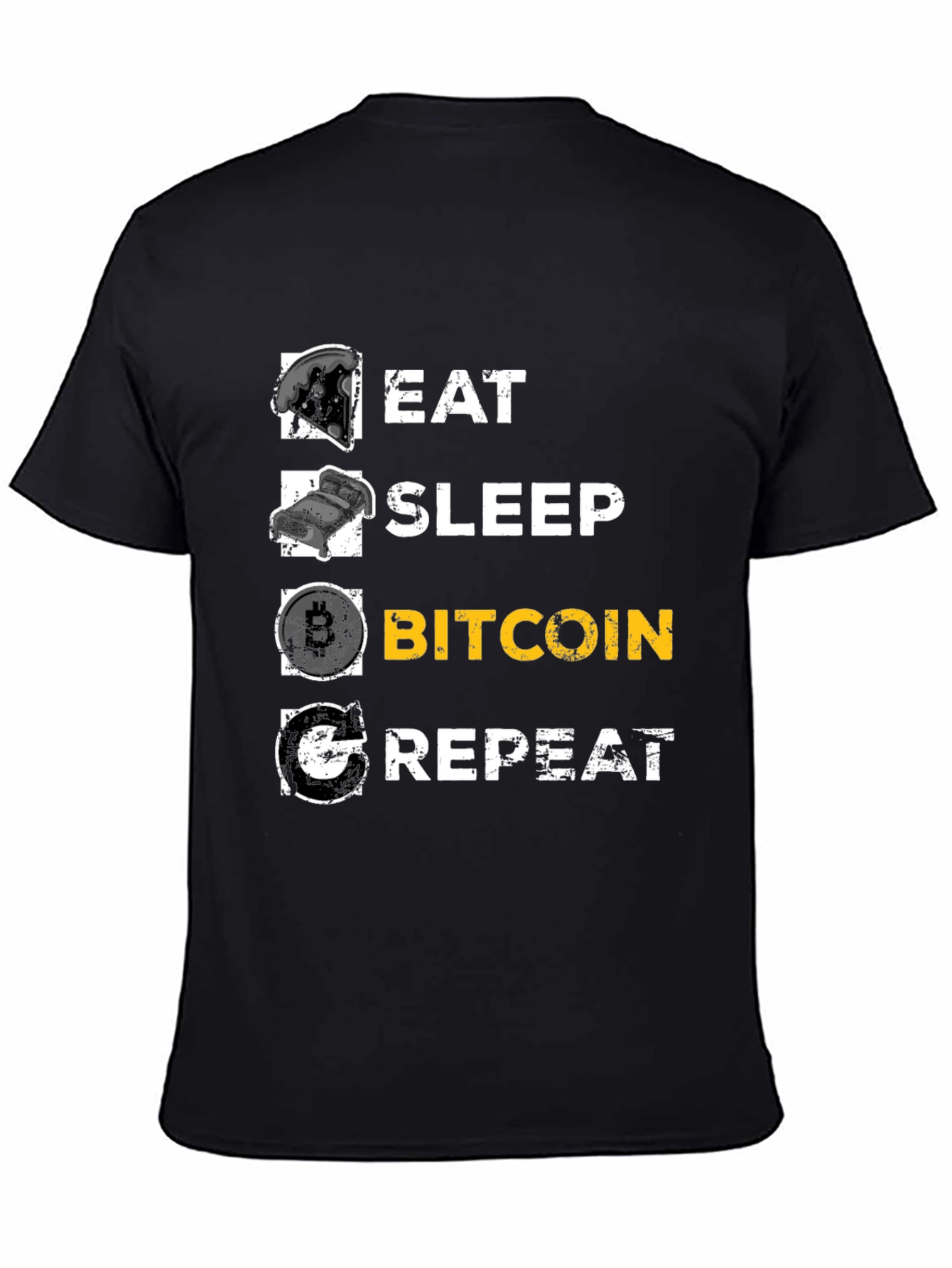 Eat Sleep Bitcoin Repeat Graphic Tee