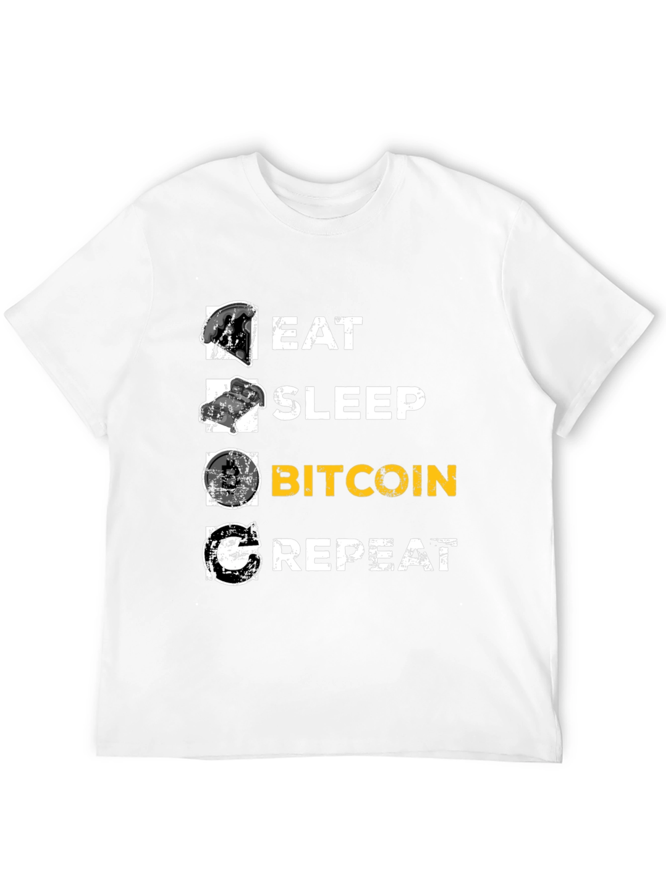 Eat Sleep Bitcoin Repeat Graphic Tee