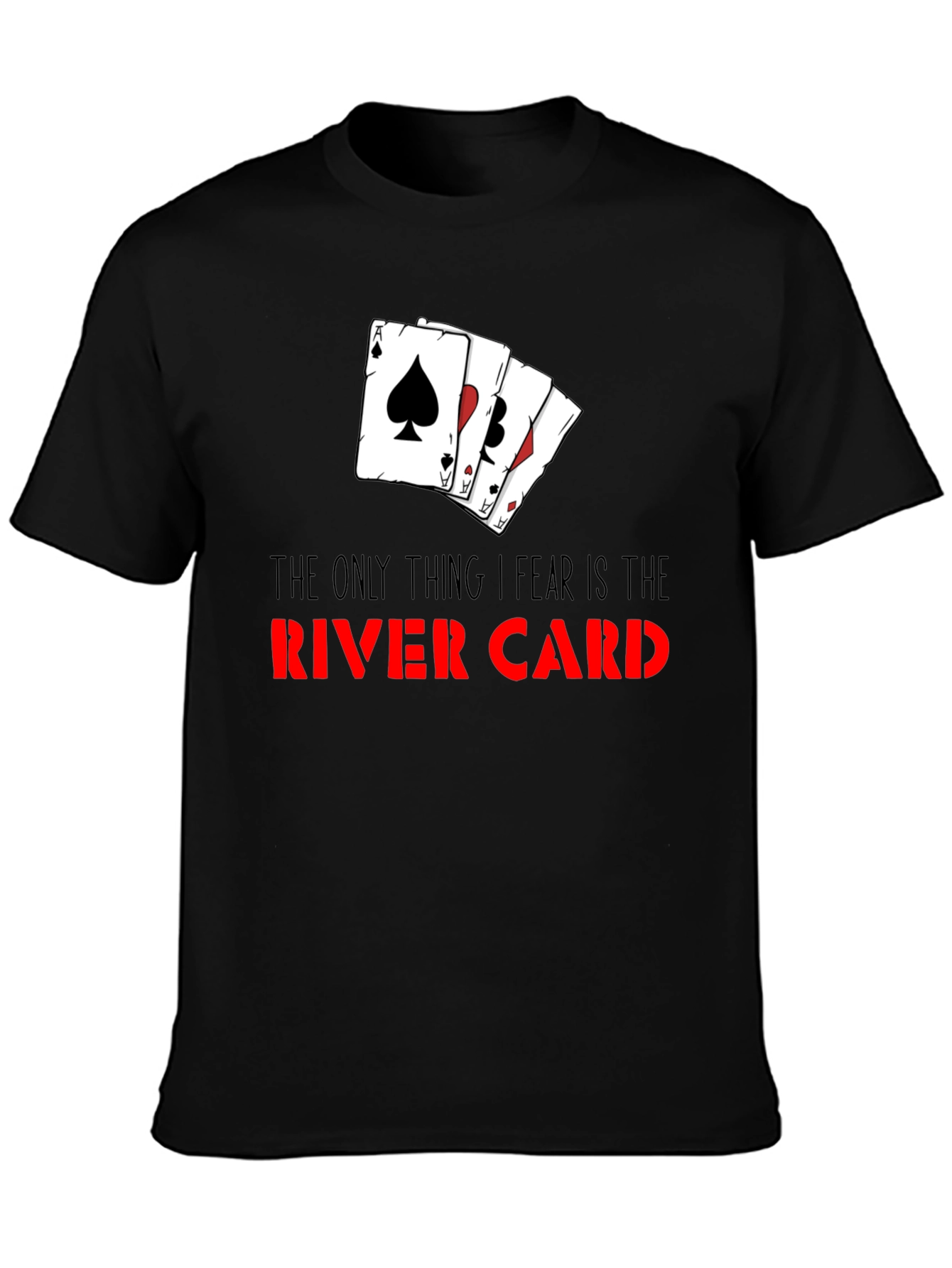 Poker River Card T-Shirt - Gamble with Style