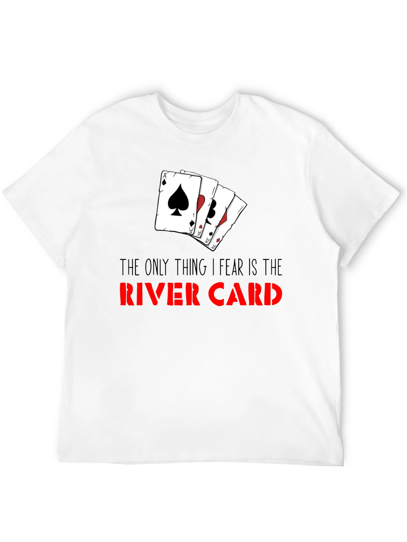 Poker River Card T-Shirt - Gamble with Style