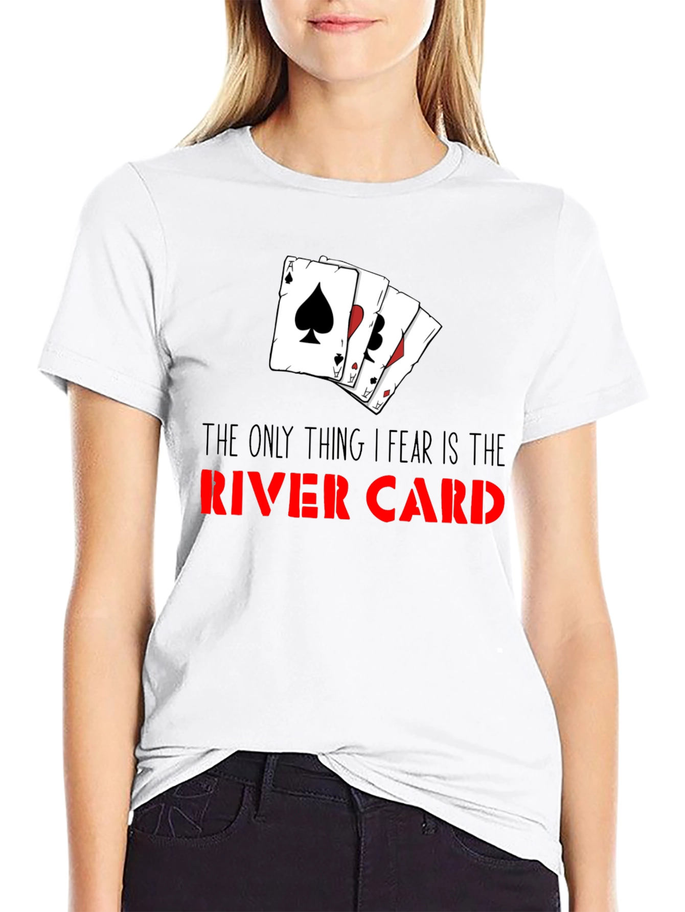 Poker River Card T-Shirt - Gamble with Style