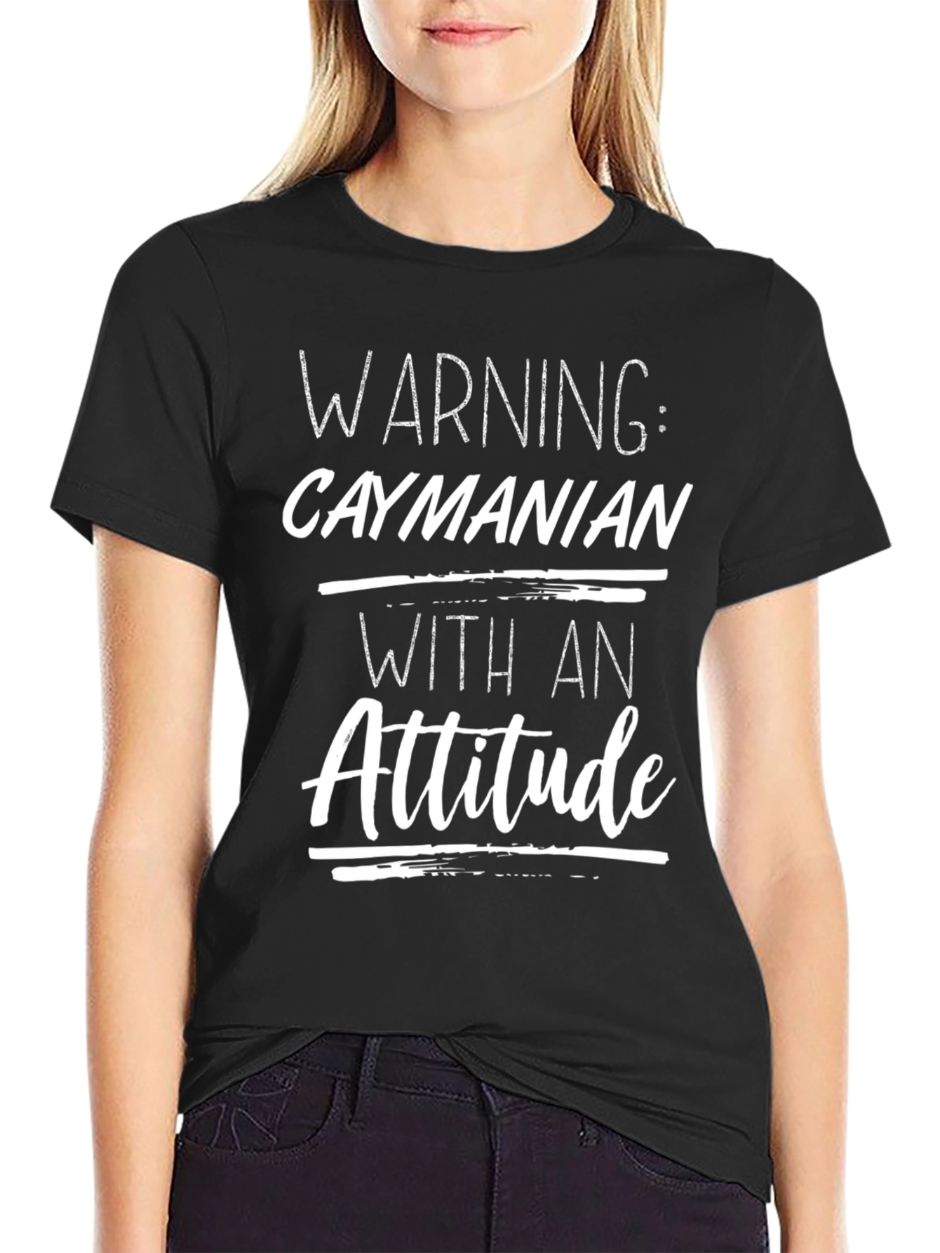 Warning Caymanian with Attitude T-Shirt