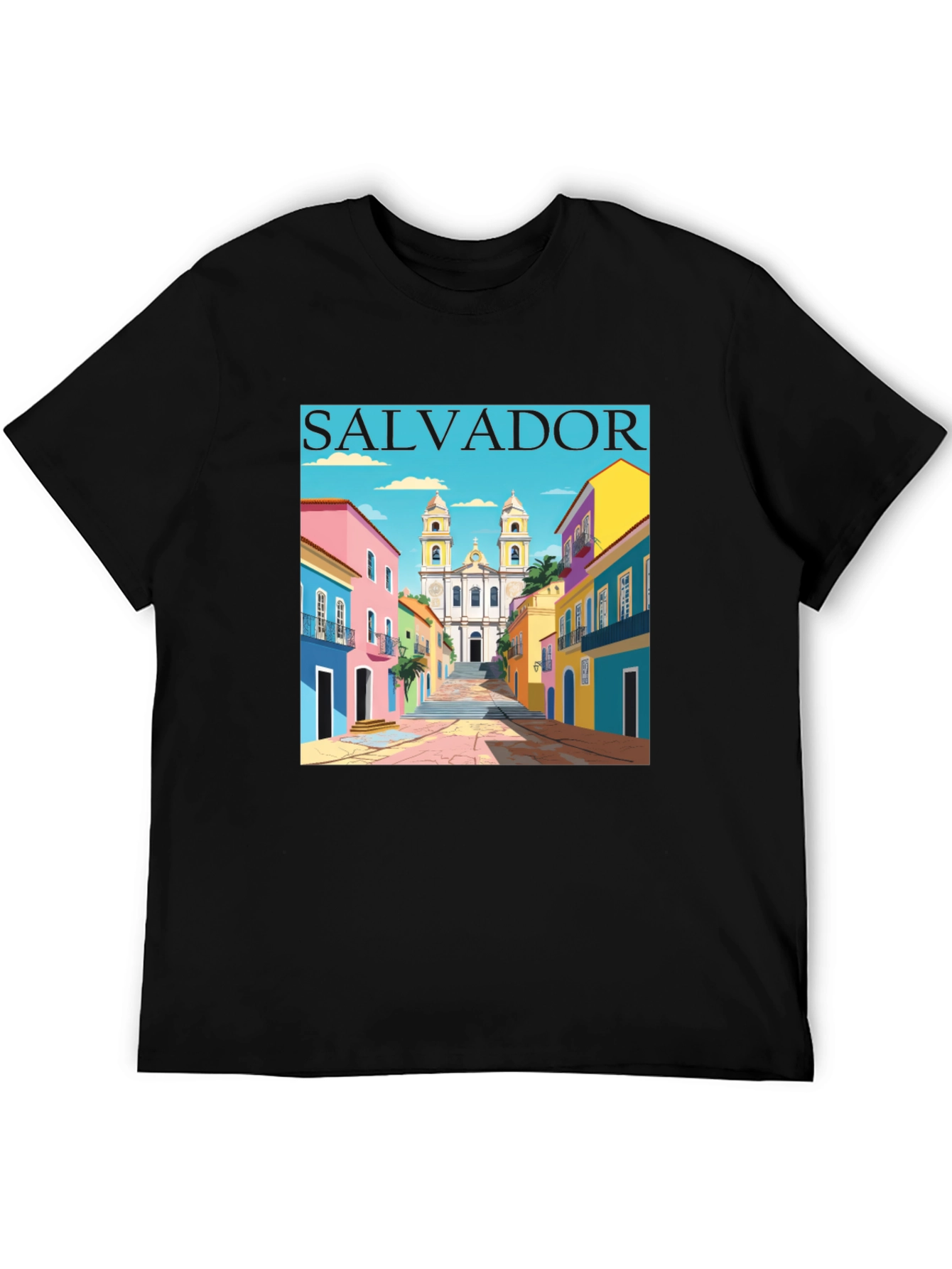 Salvador Brazil Graphic Tee - Black