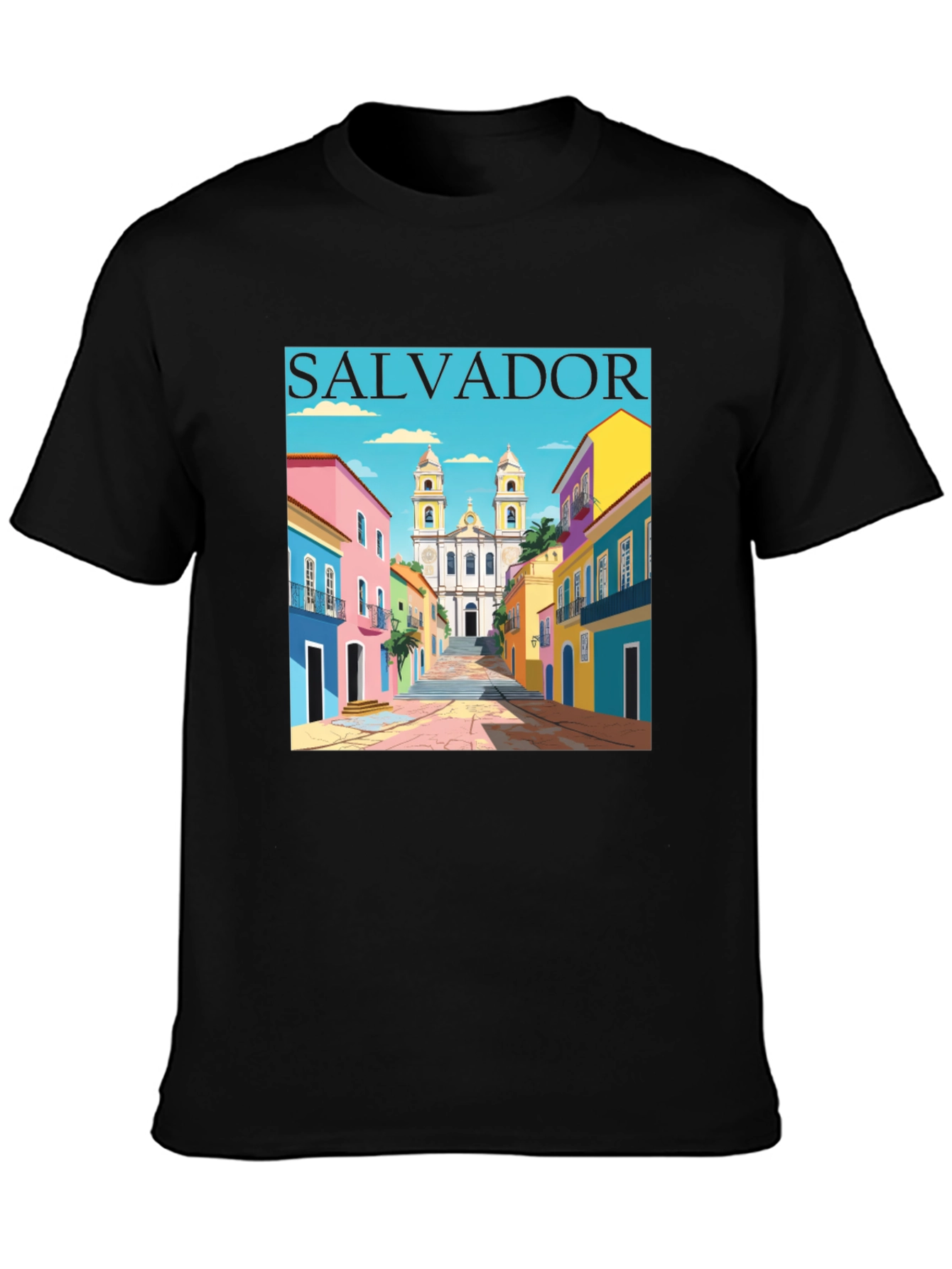 Salvador Brazil Graphic Tee - Black