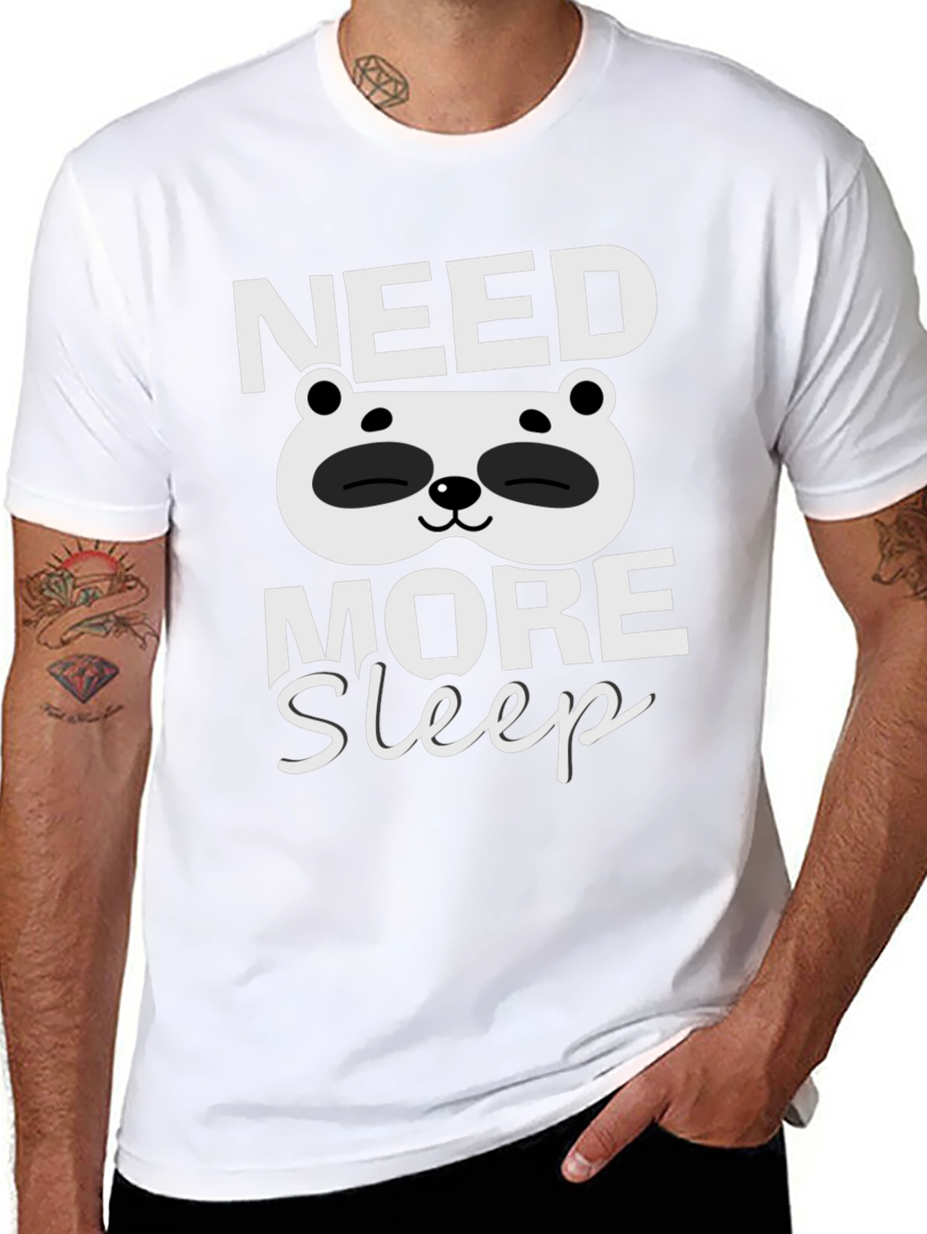 Need More Sleep Panda Graphic Tee