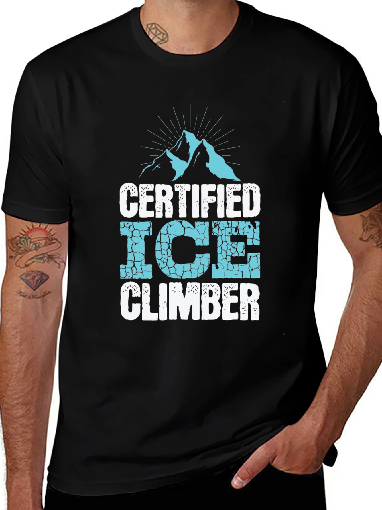 Certified Ice Climber T-Shirt - Black