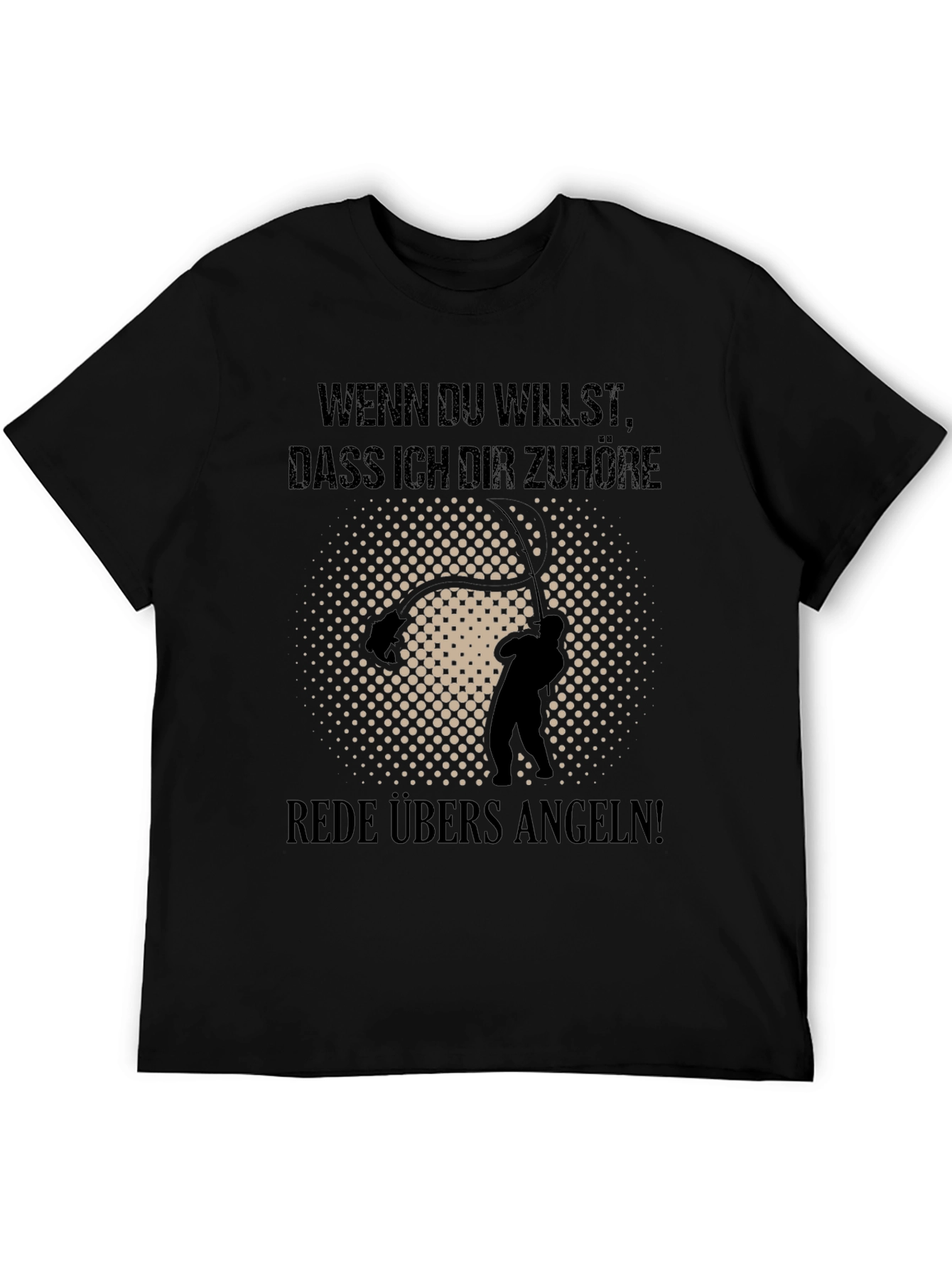 Funny Angling T-Shirt - Rede Ubers Angeln!