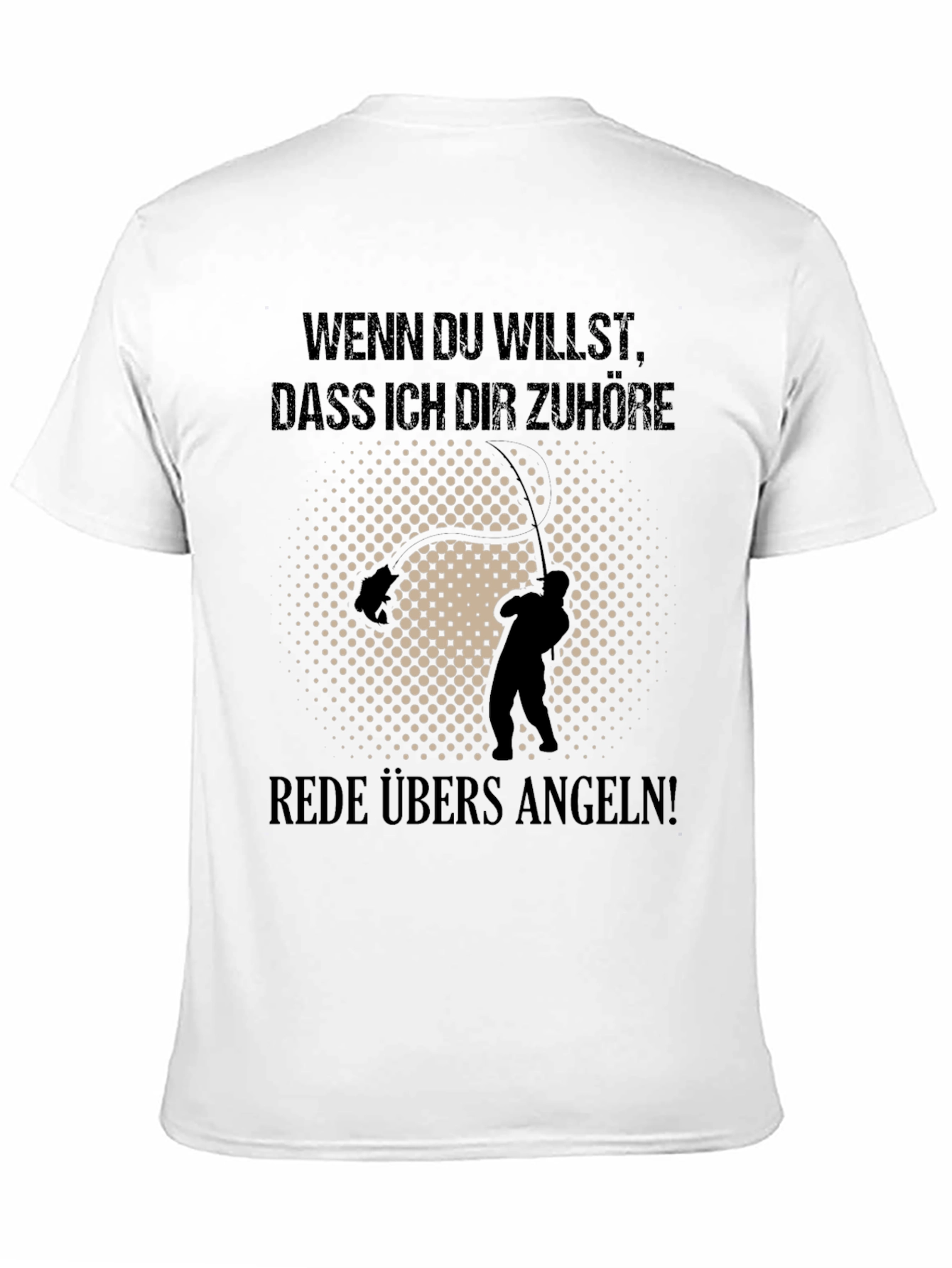 Funny Angling T-Shirt - Rede Ubers Angeln!