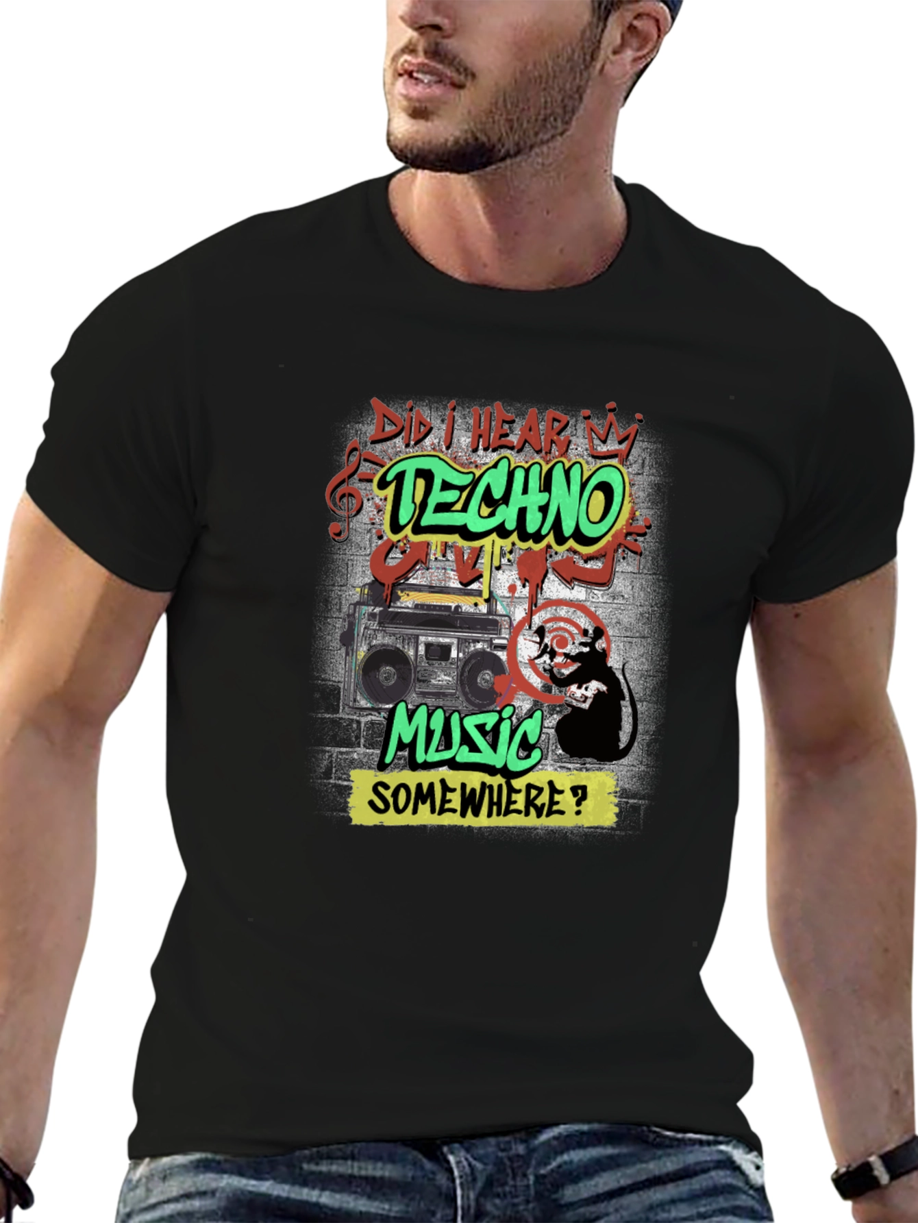Techno Music Graphic Tee