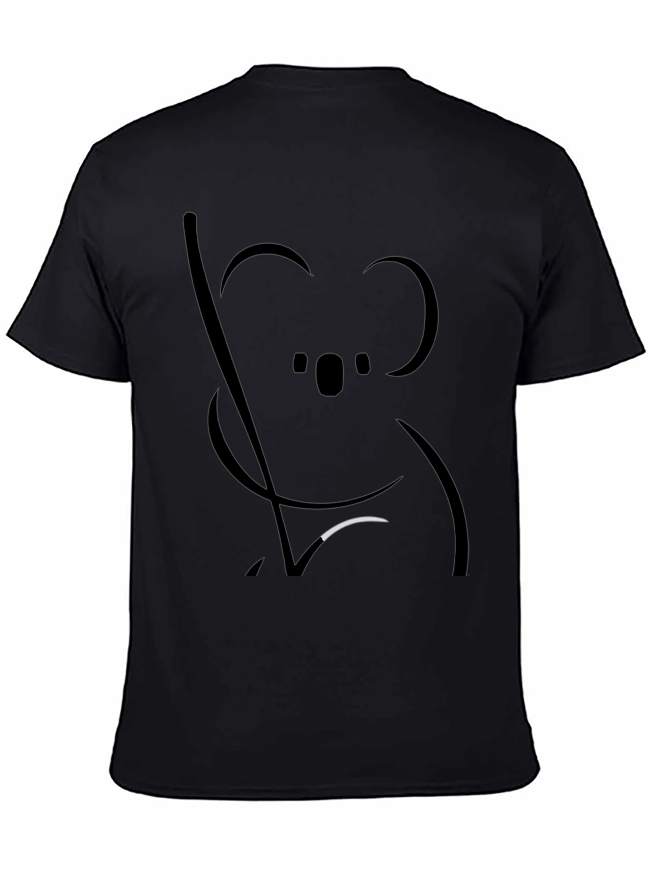 Koala Graphic Black T-Shirt - Unisex