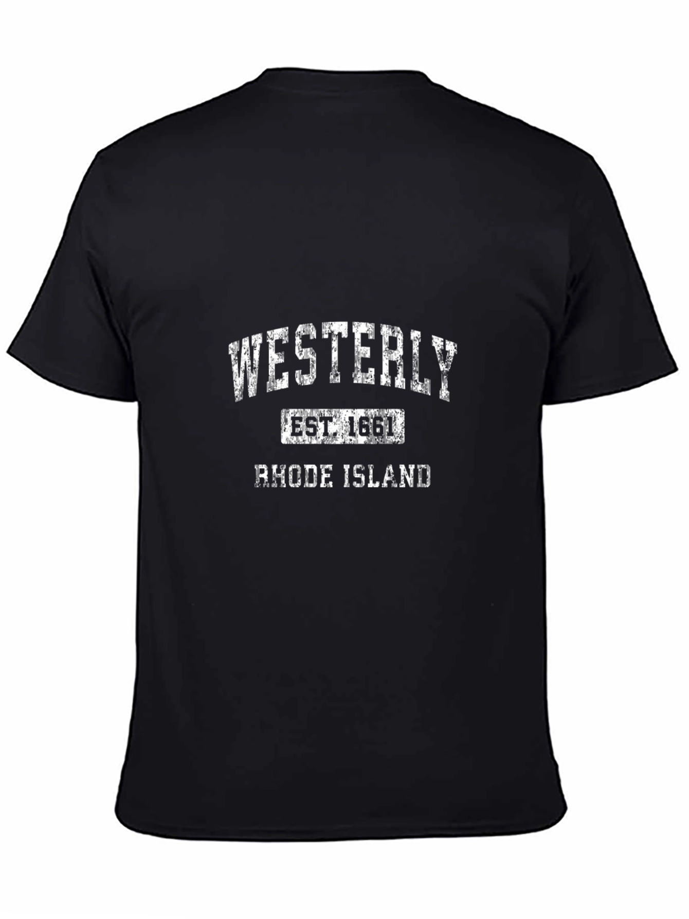 Westerly Rhode Island Est. 1661 Black T-Shirt