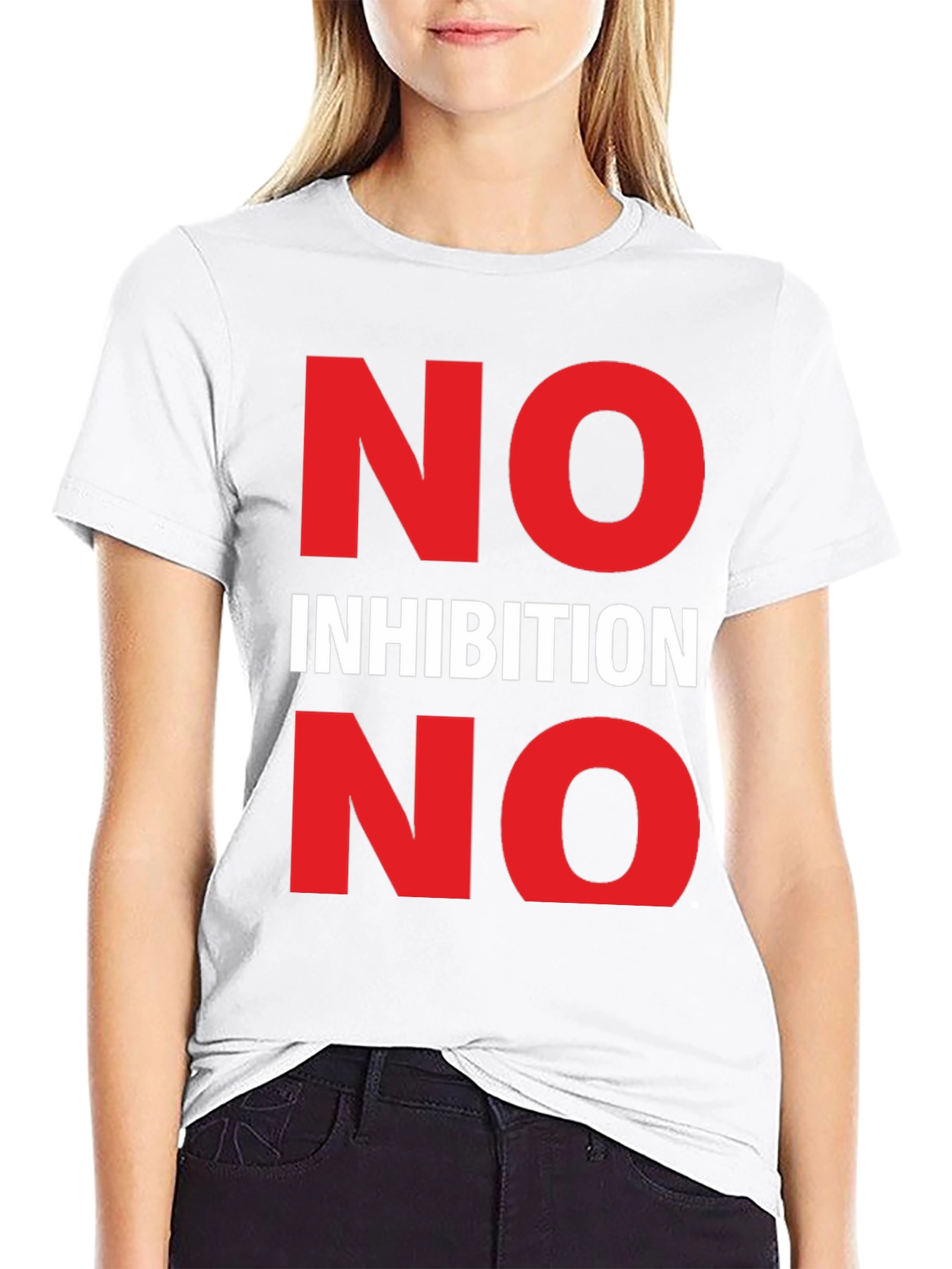 No Inhibition Graphic Tee - Bold Statement T-Shirt