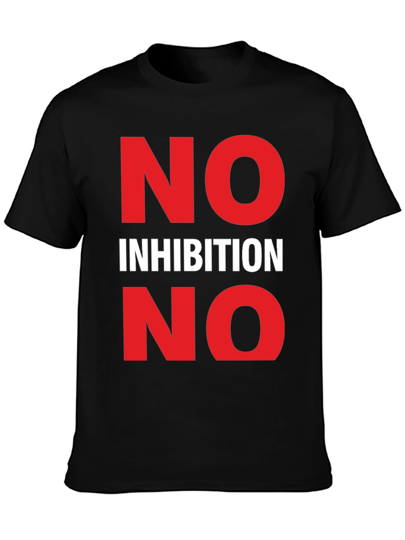 No Inhibition Graphic Tee - Bold Statement T-Shirt