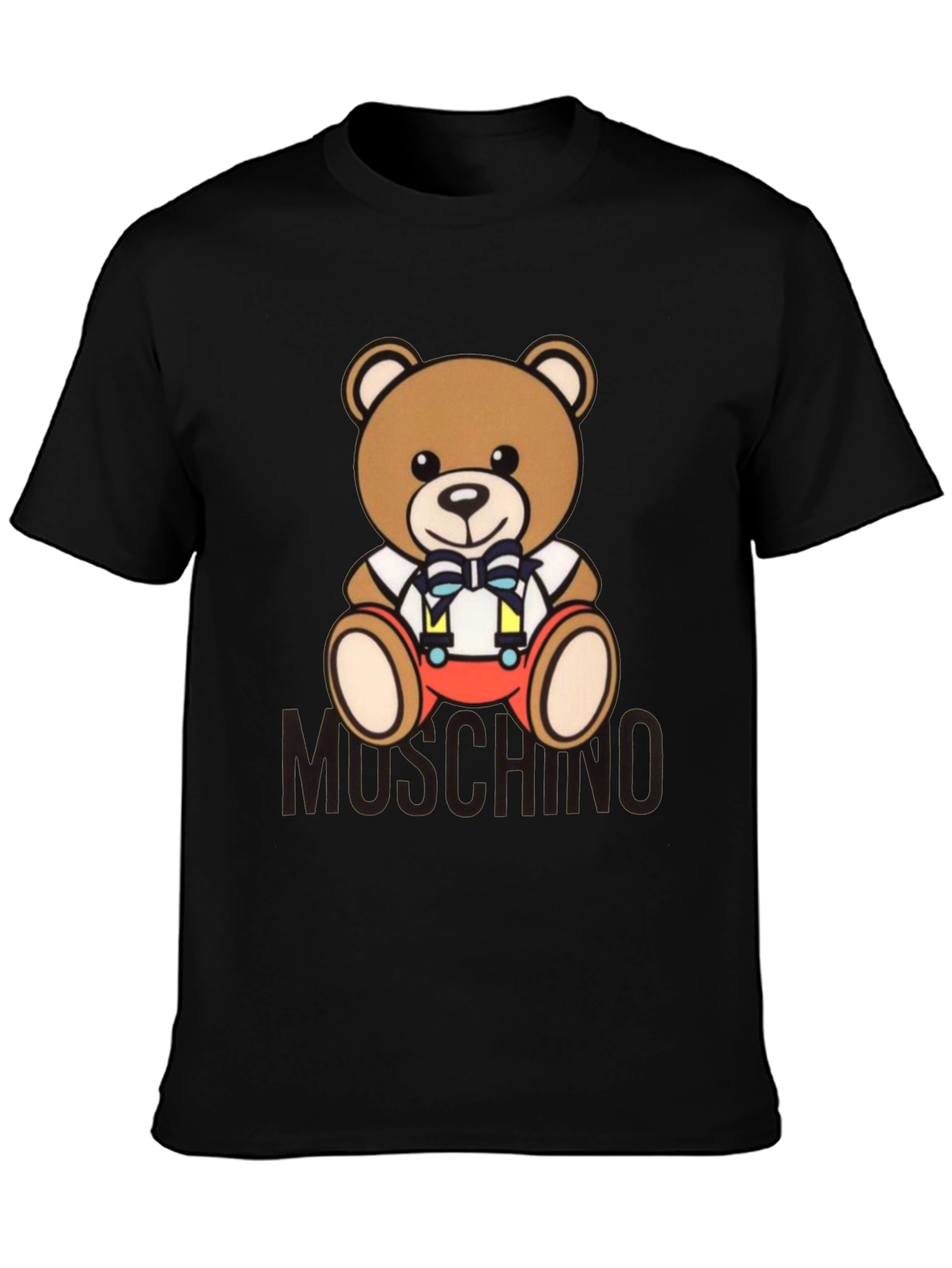 Teddy Bear Print T-Shirt - Casual Style