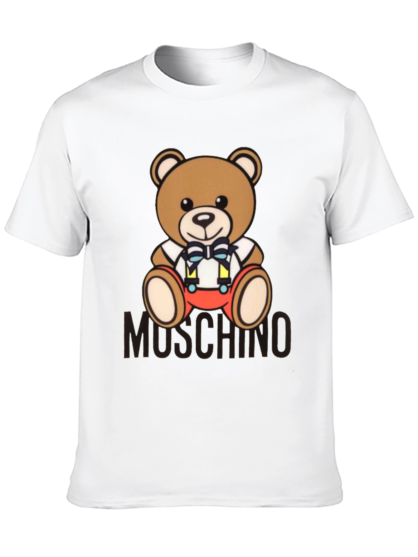 Teddy Bear Print T-Shirt - Casual Style
