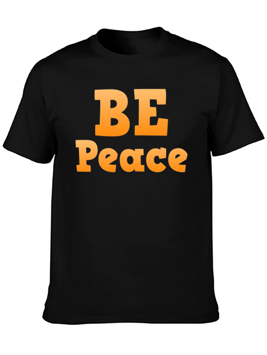 Be Peace Graphic Tee - Black Short Sleeve T-Shirt