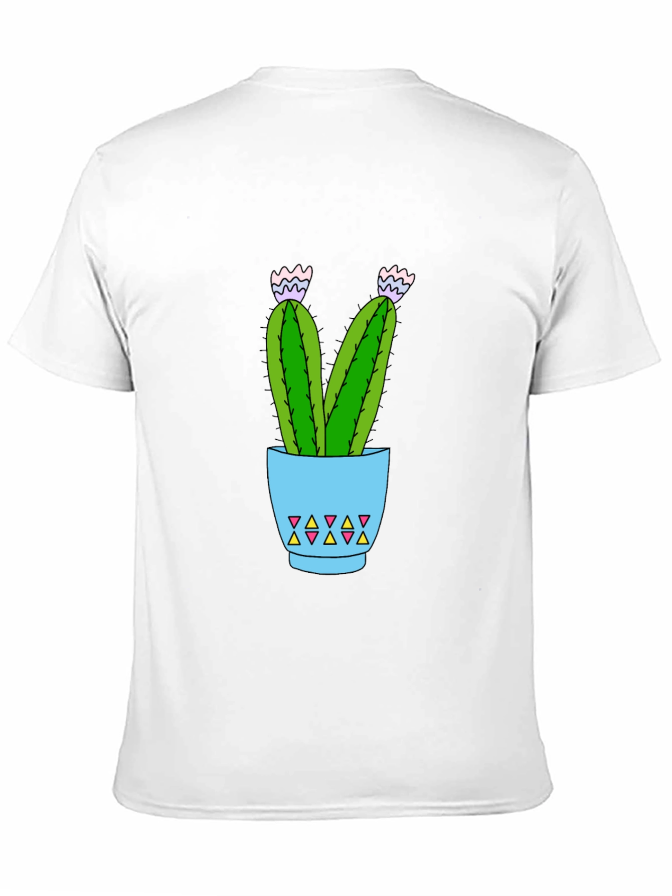 Cactus Potted Plant Graphic T-Shirt