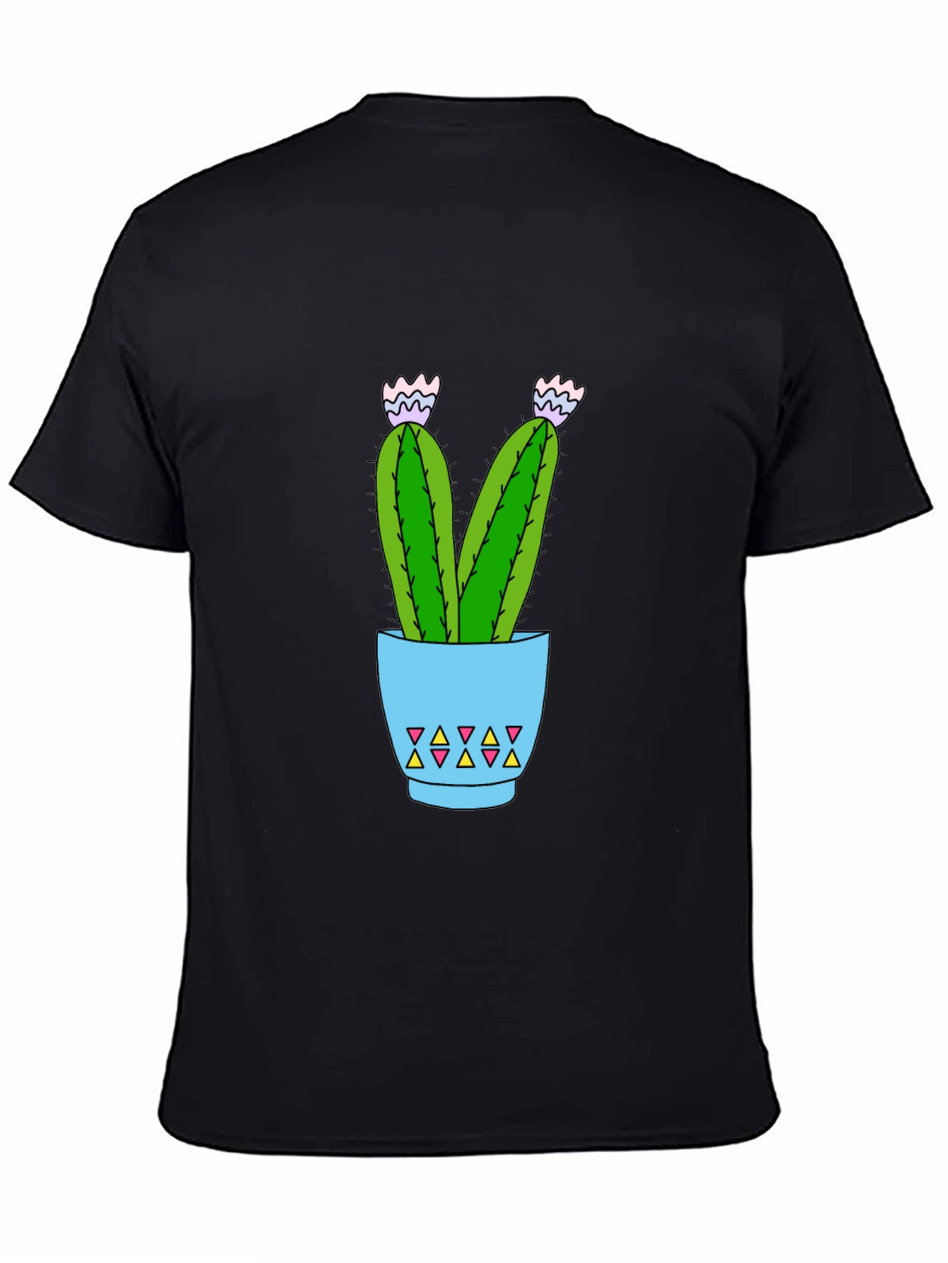 Cactus Potted Plant Graphic T-Shirt