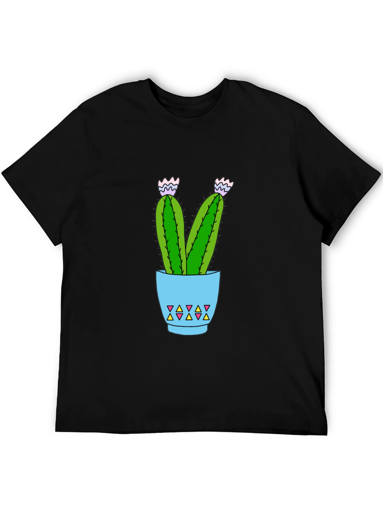 Cactus Potted Plant Graphic T-Shirt