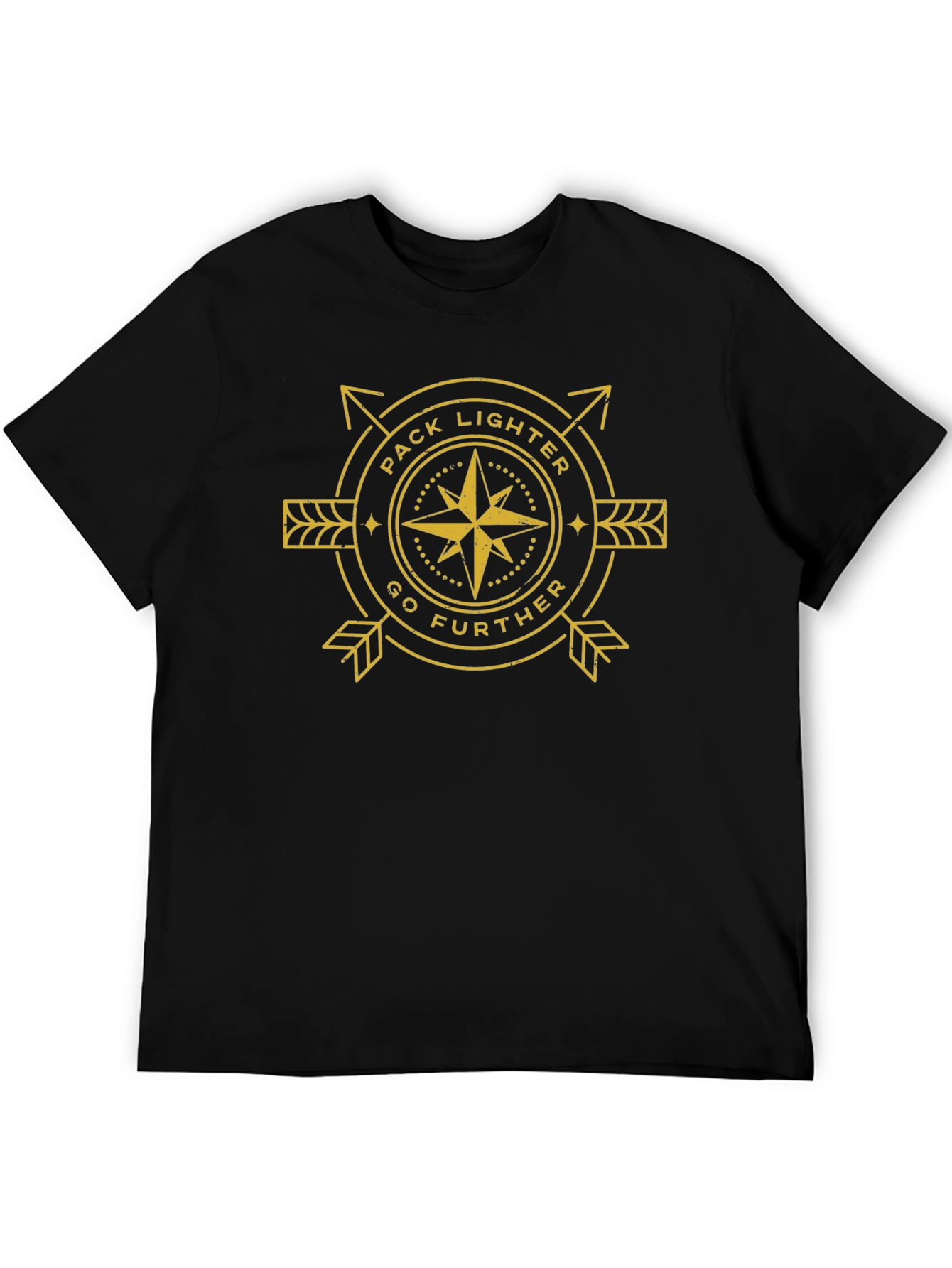 Pack Lighter Go Further Black Graphic Tee
