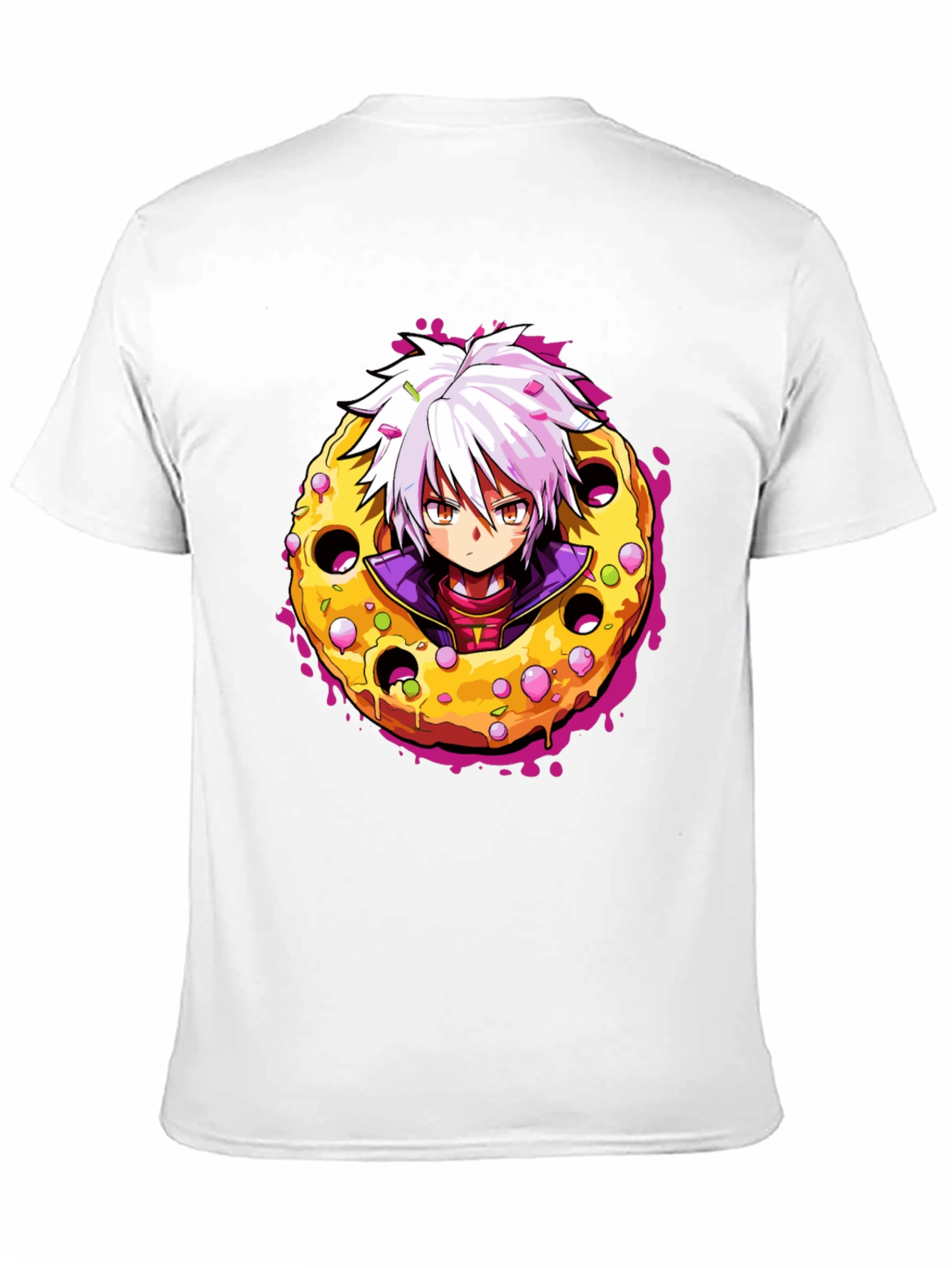 Anime Donut T-Shirt - Unique Graphic Tee