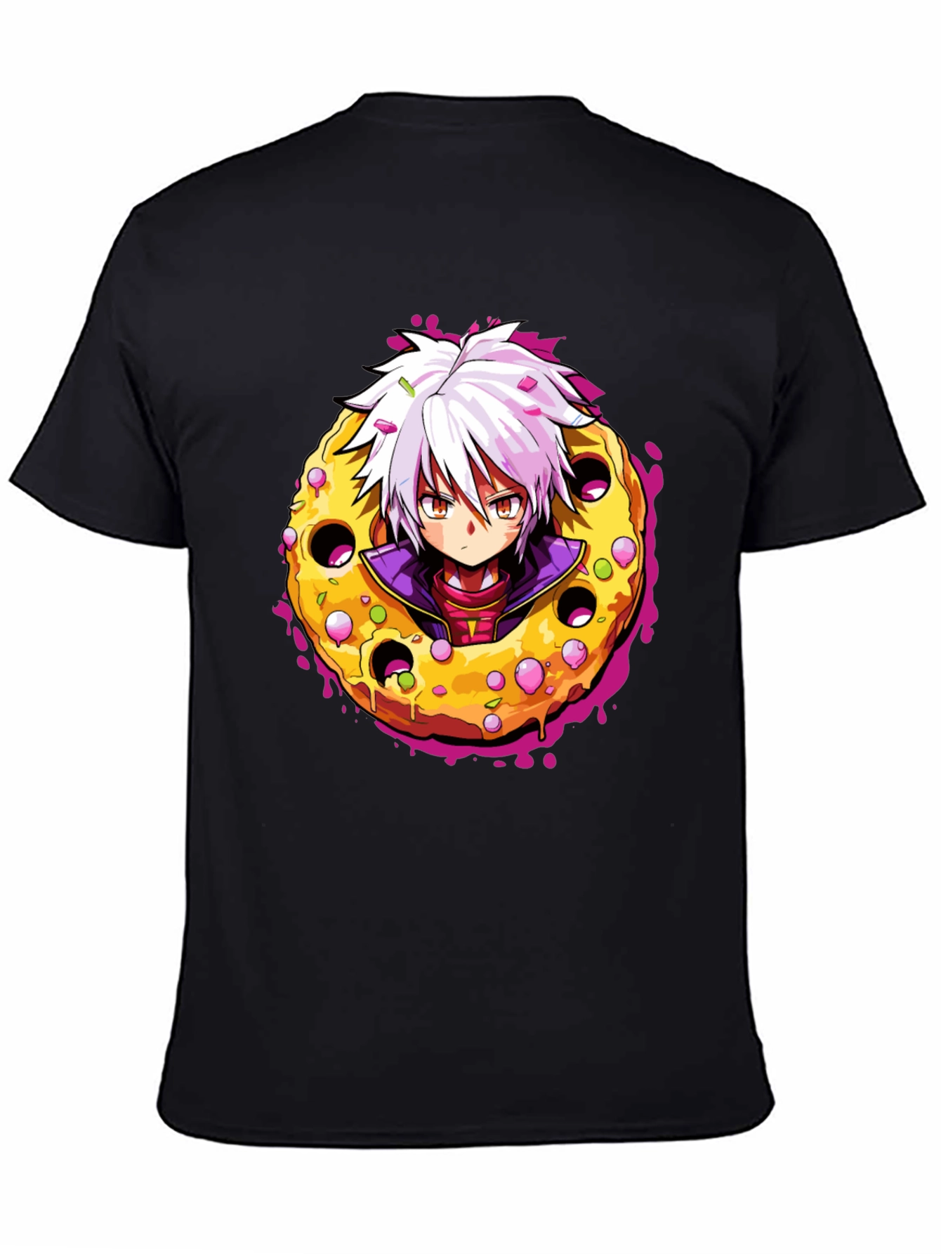 Anime Donut T-Shirt - Unique Graphic Tee