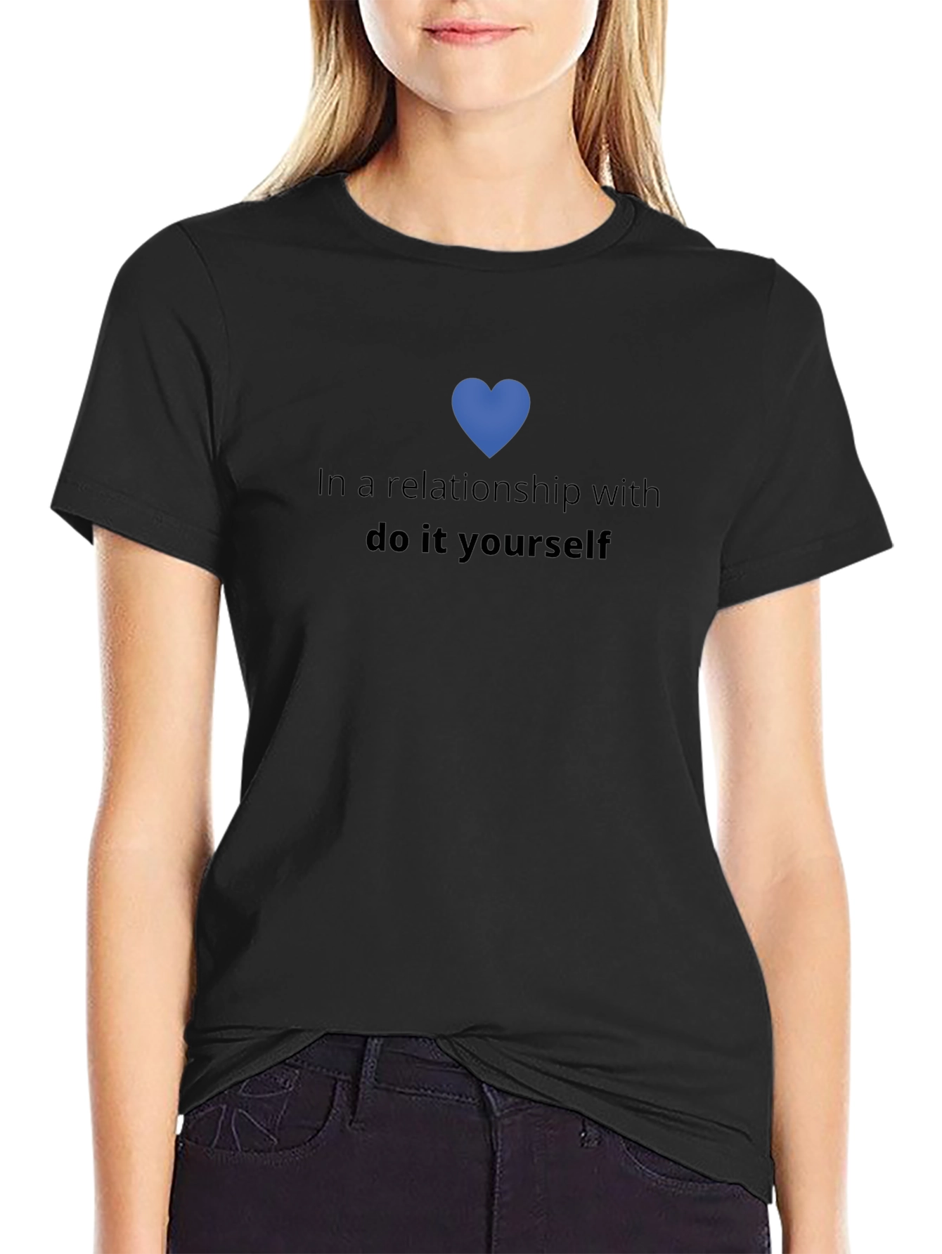DIY Relationship Black Graphic Tee