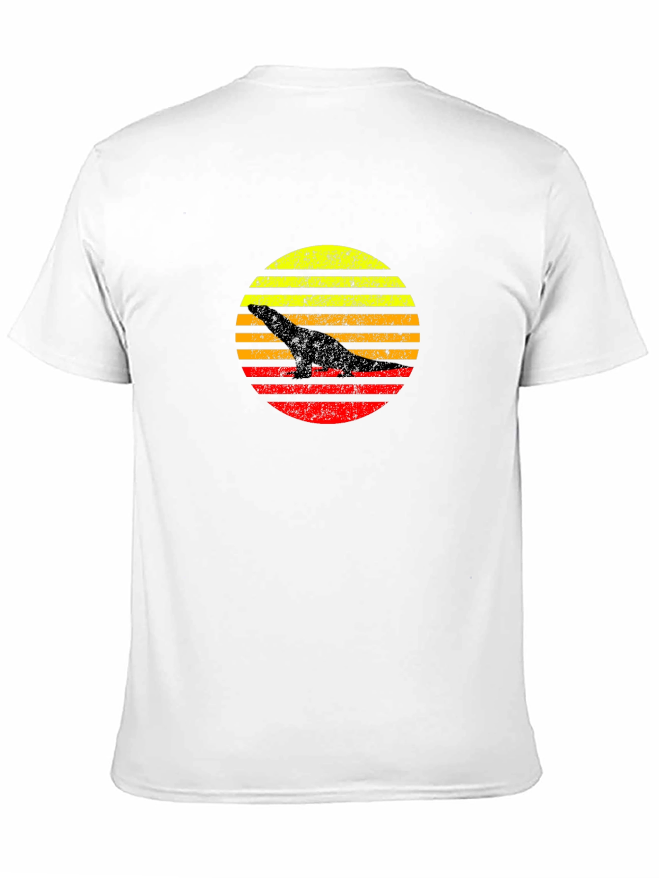 Retro Dinosaur Sunset Graphic T-Shirt