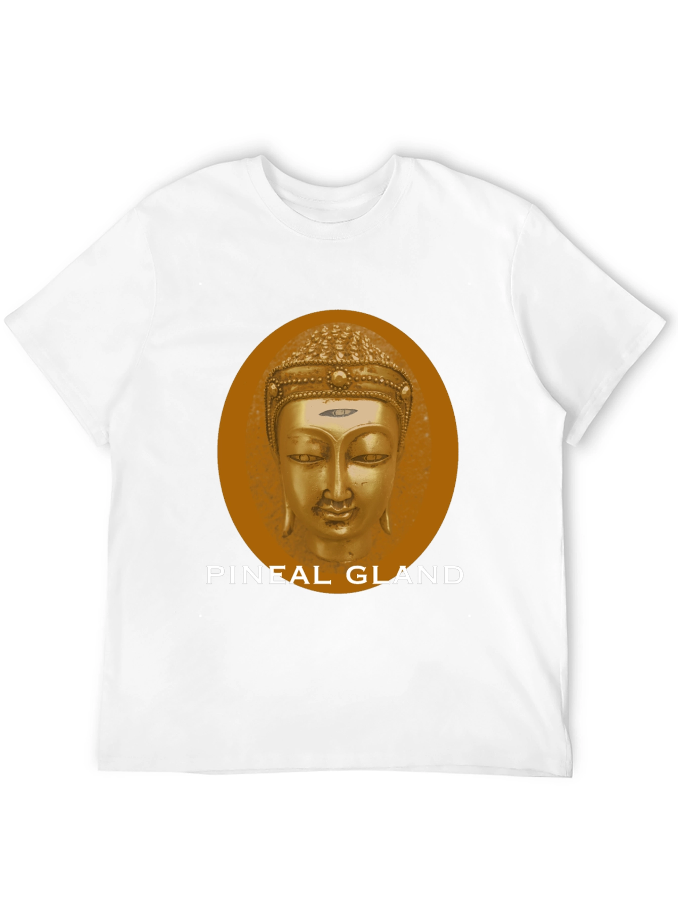 Pineal Gland Buddha Head Graphic Tee - Black