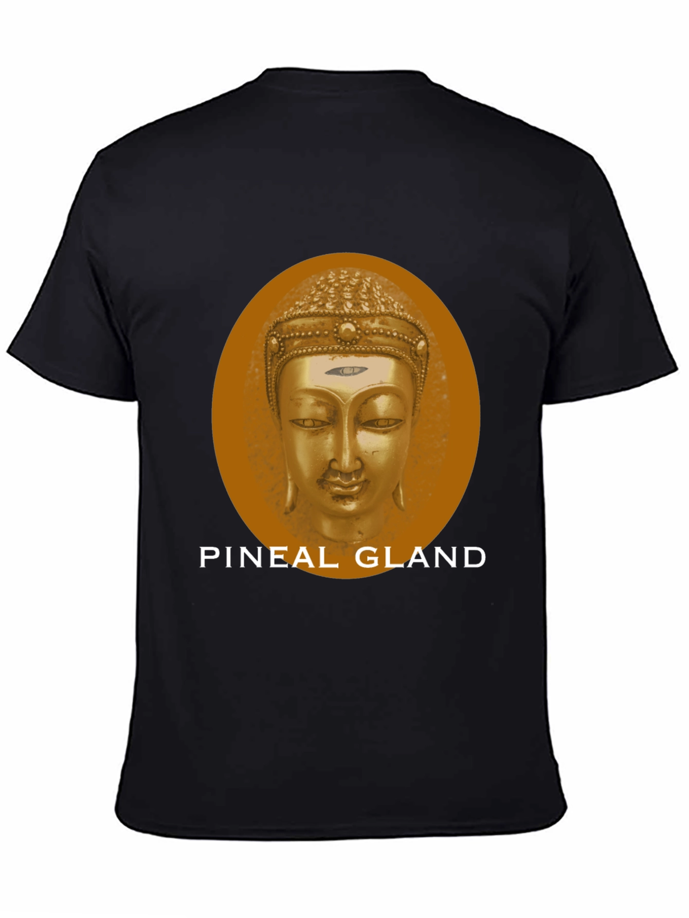 Pineal Gland Buddha Head Graphic Tee - Black