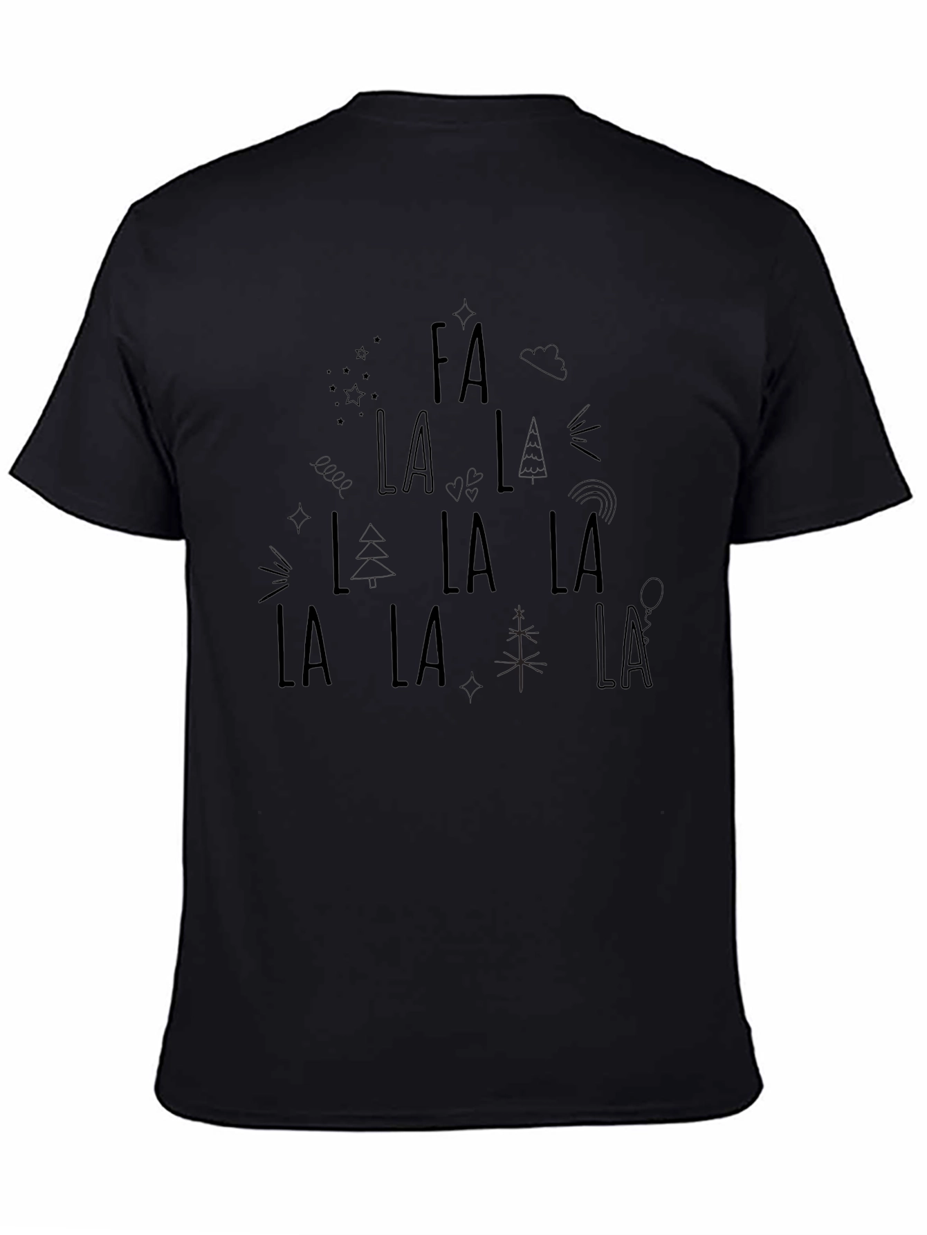 Fa La La Christmas Holiday Graphic Tee