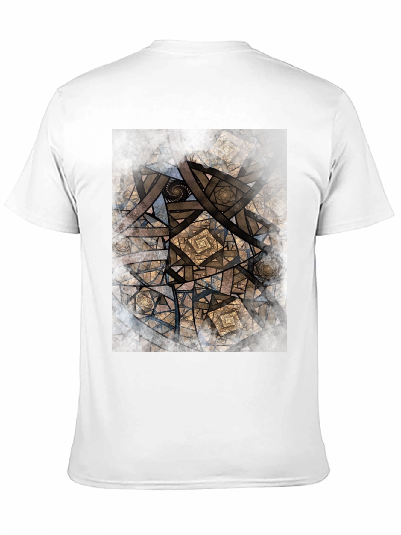 Geometric Fractal Graphic T-Shirt