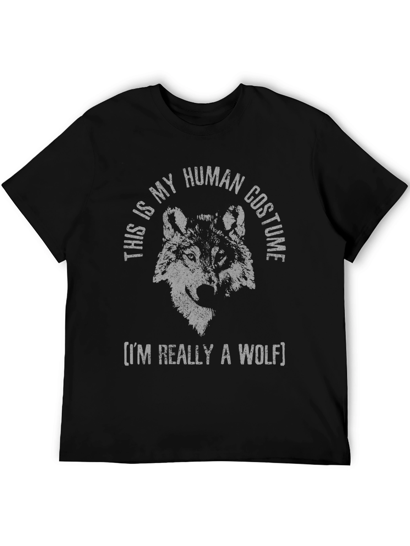 Human Costume Wolf T-Shirt - Funny Animal Tee