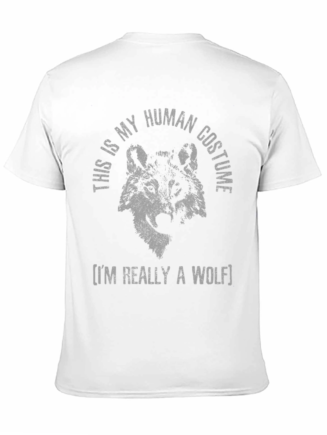 Human Costume Wolf T-Shirt - Funny Animal Tee