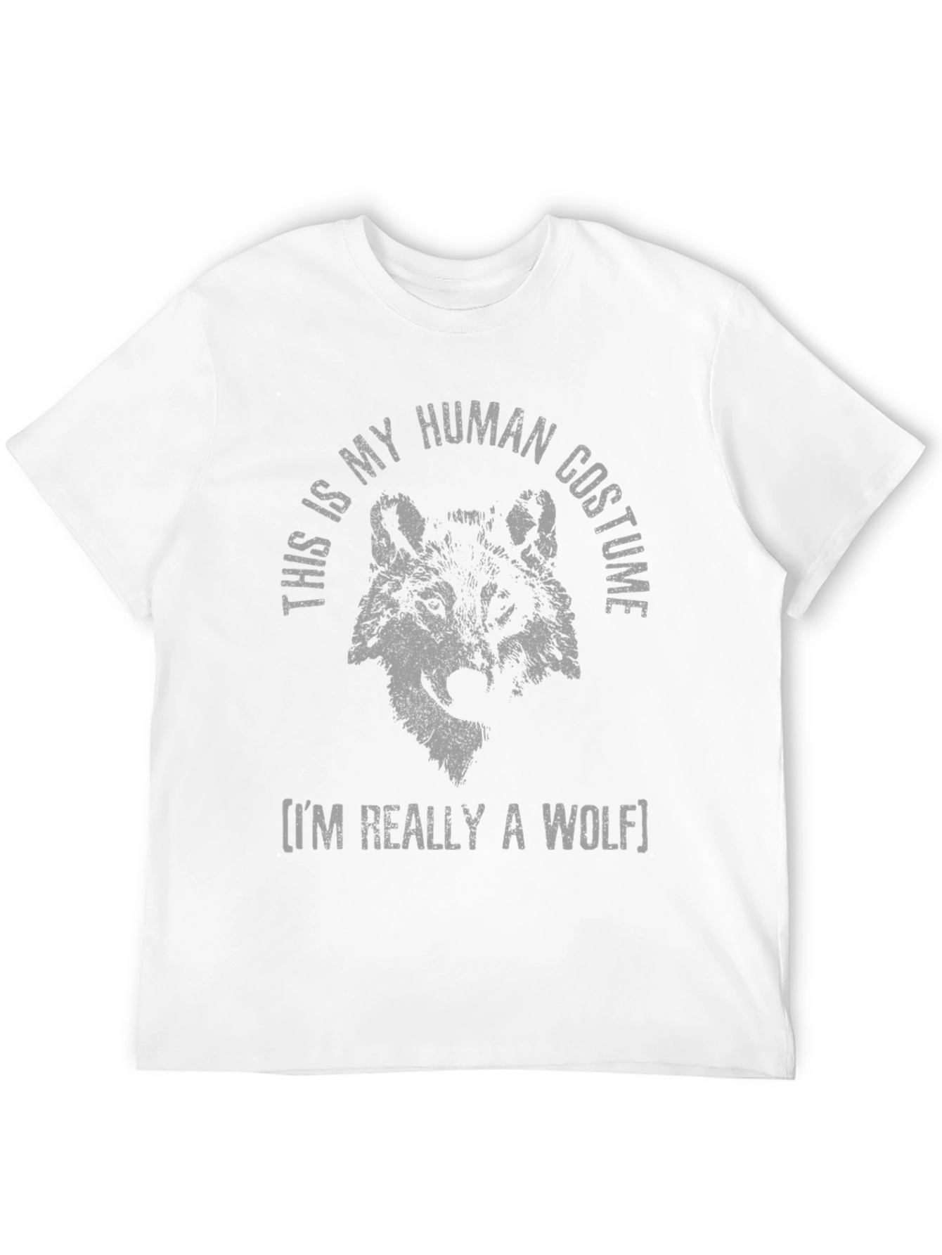 Human Costume Wolf T-Shirt - Funny Animal Tee