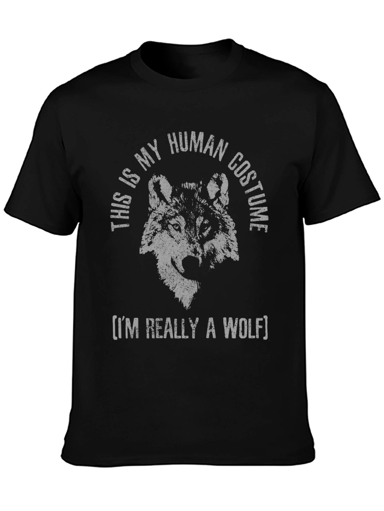 Human Costume Wolf T-Shirt - Funny Animal Tee
