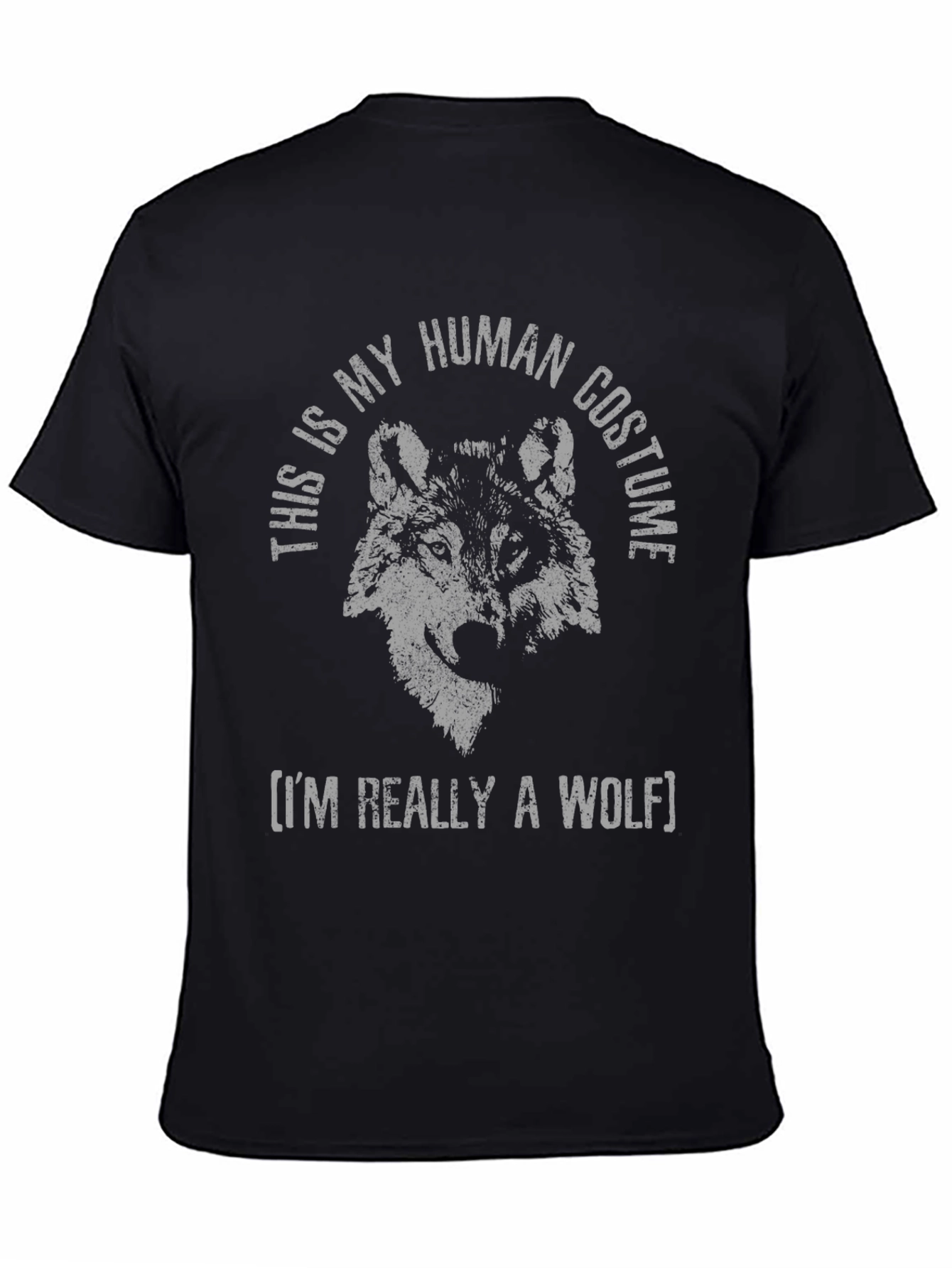 Human Costume Wolf T-Shirt - Funny Animal Tee