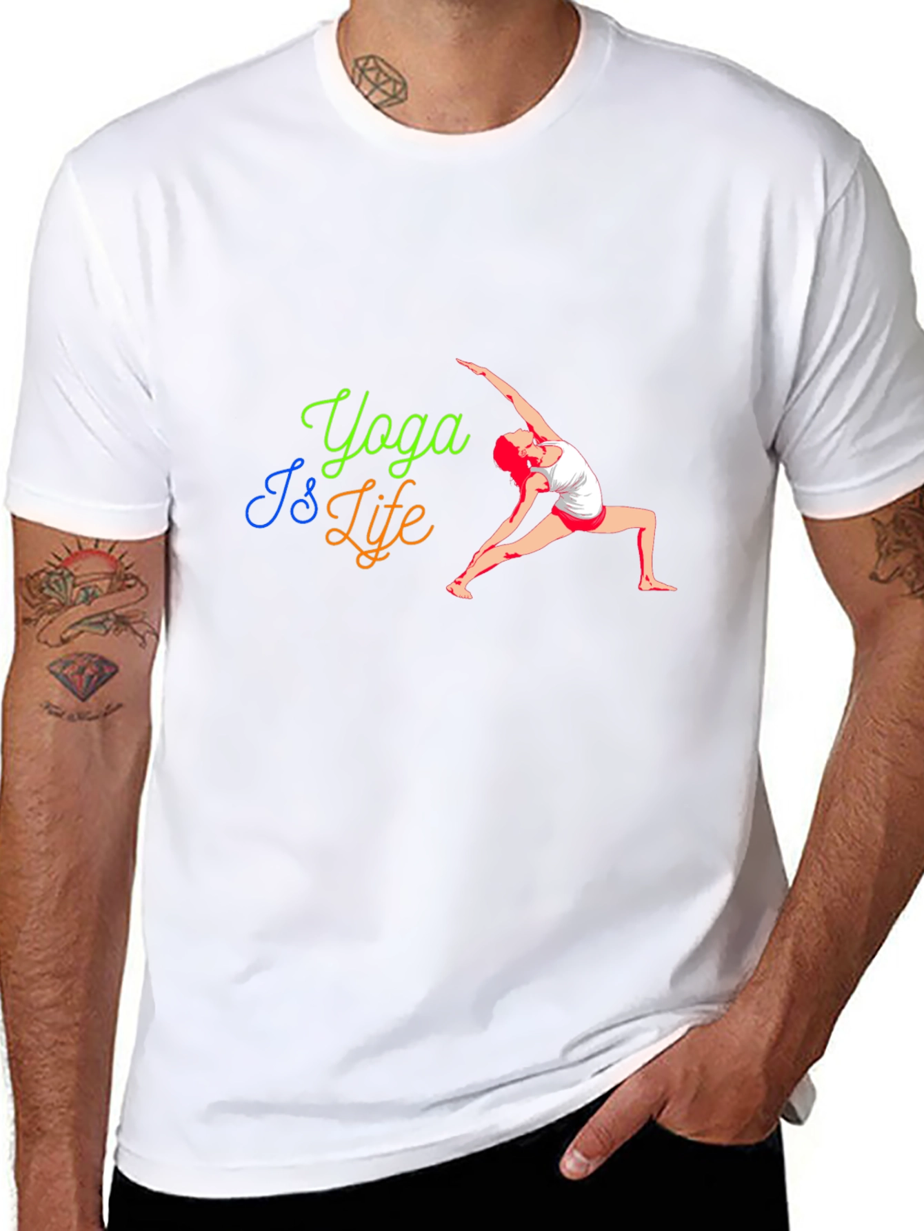 Yoga Is Life T-Shirt - Fitness Fashion Tee