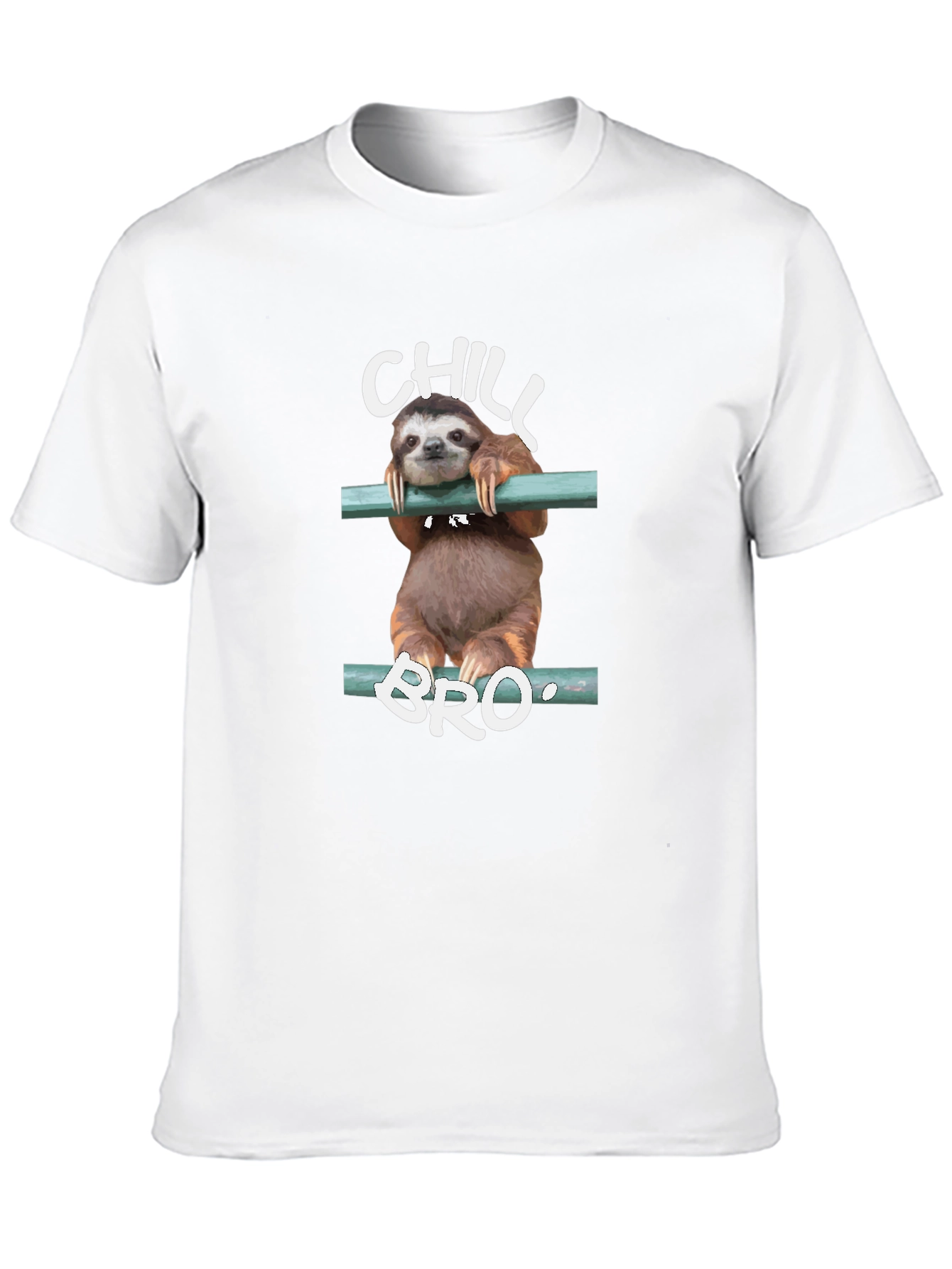 Chill Bro Sloth Graphic Tee - Relaxed Style